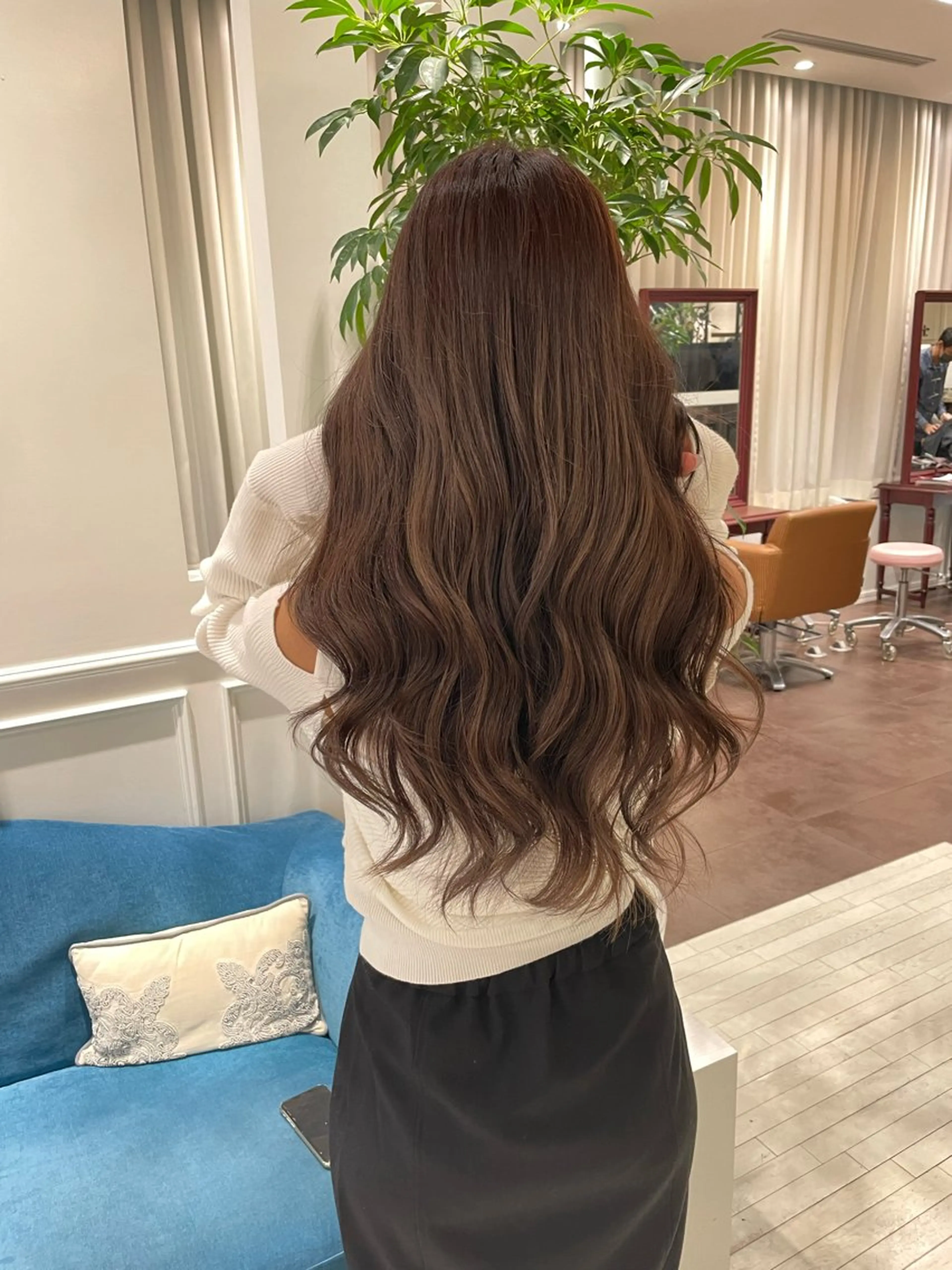 ロング カラー ヘアアレンジ 🎀ハイトーン・艶 カラー HANA🎀のヘアスタイル