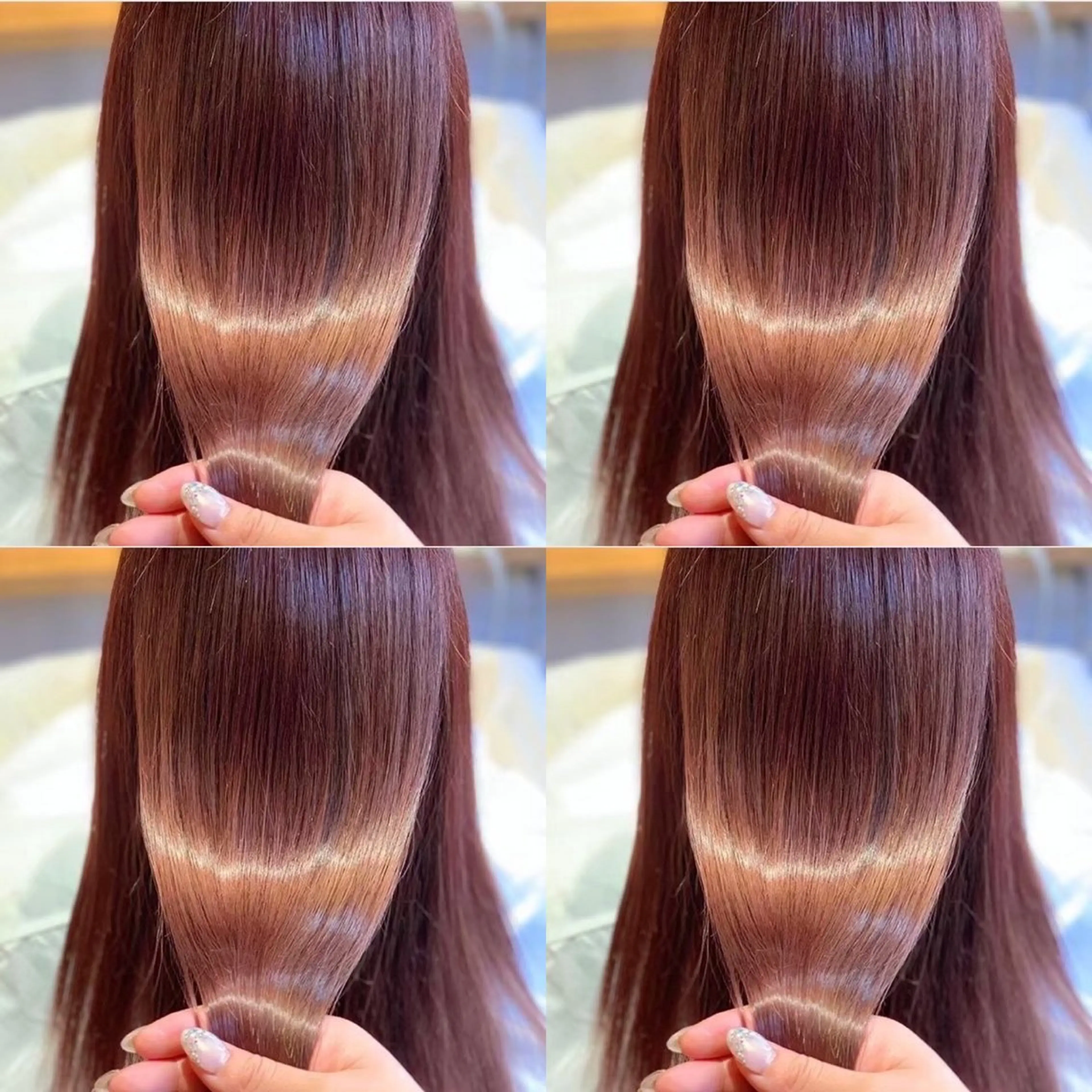 【人気№2】🌸艶髪ワンカラー+トリートメント+超音波アイロン🌸【カラー・ツヤ髪・ブラウン・ブルーブラック・韓国ヘア】の写真