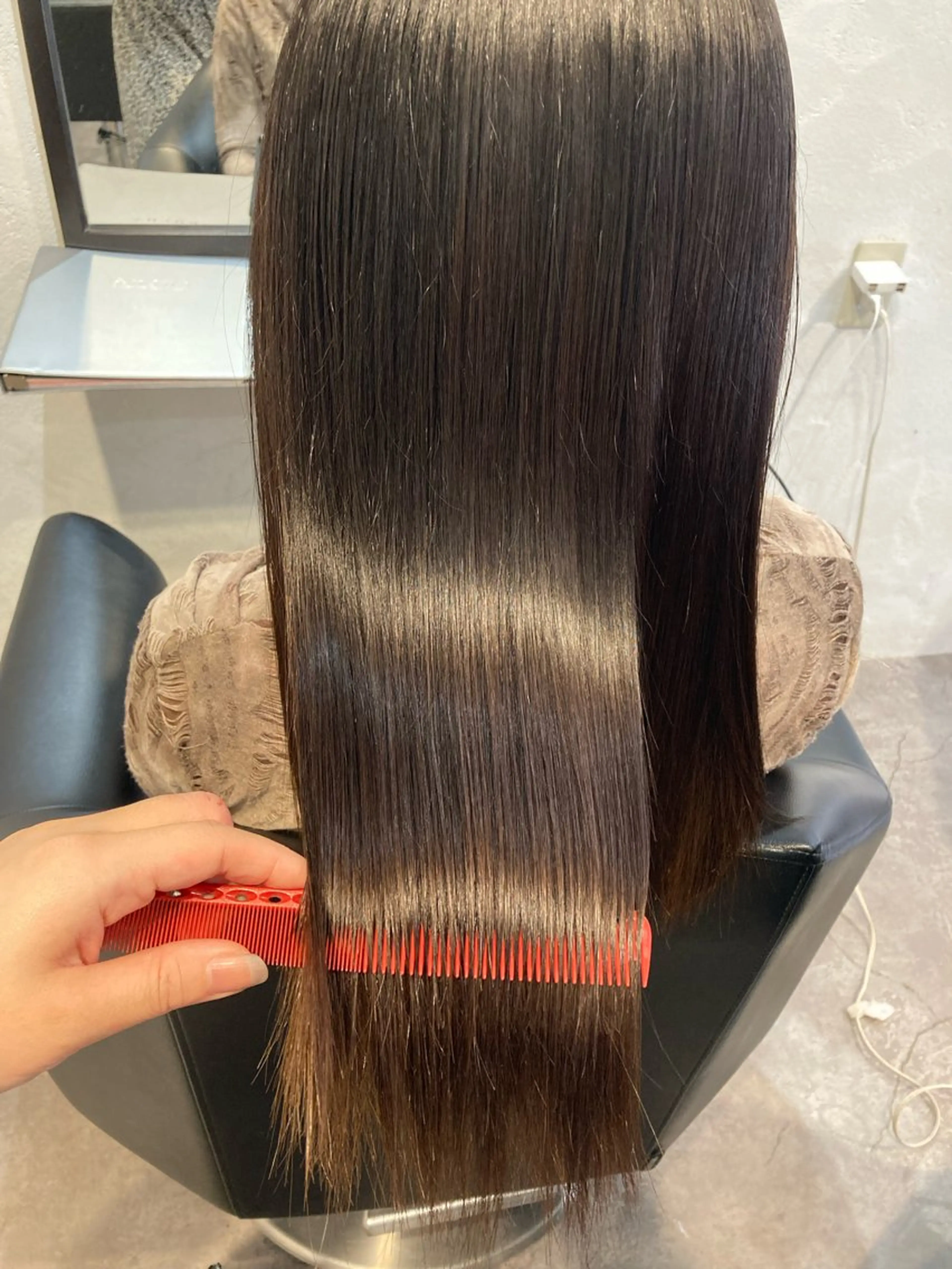 セミロング カラー 縮毛矯正 トリートメント ✨最安値✨エクステ カラー🌼つきな🌼のヘアスタイル