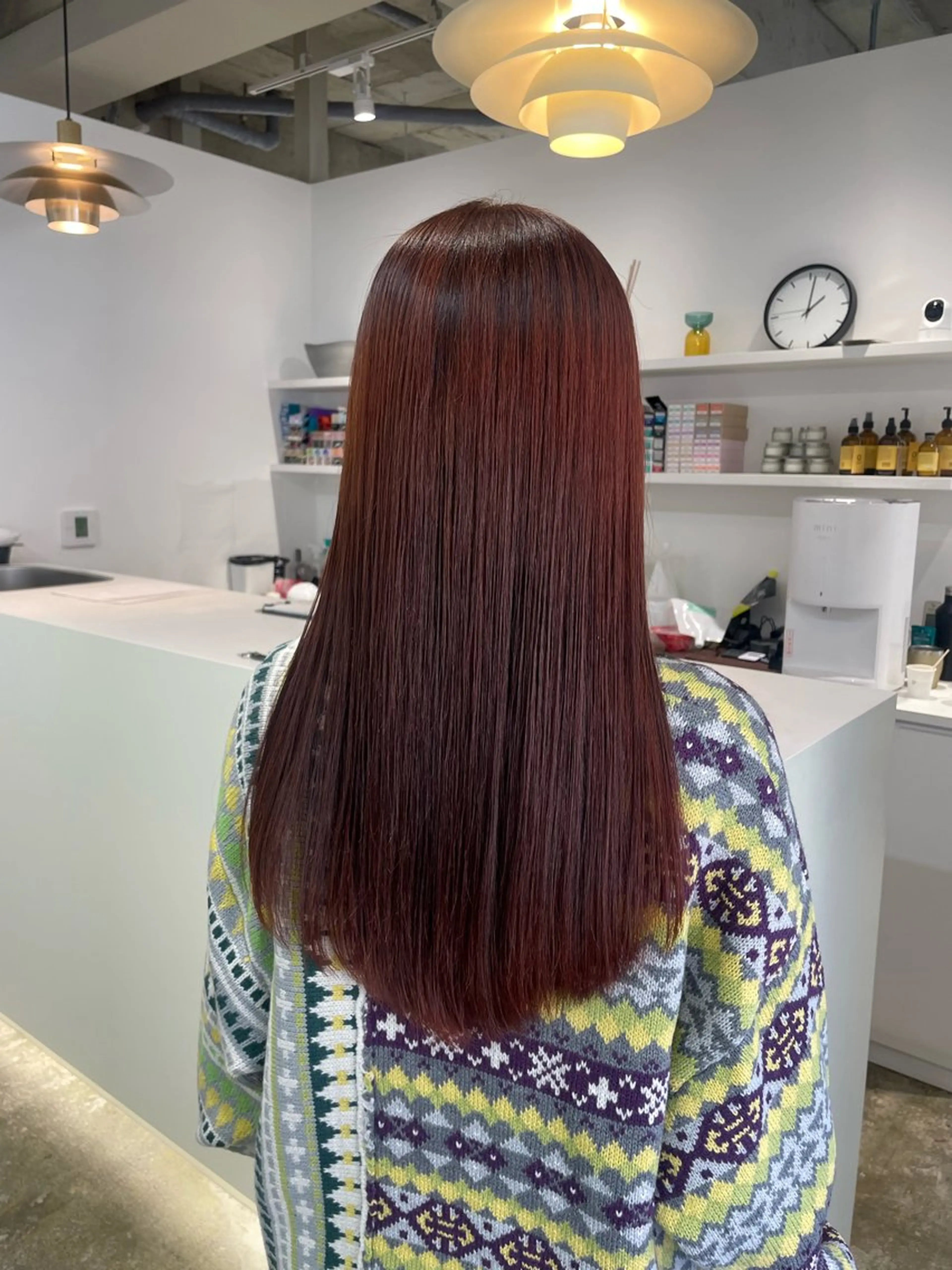 セミロング カラー カット ヘアカラー 𝘚𝘶𝘻𝘶 𓂃𓈒𓏸のヘアスタイル