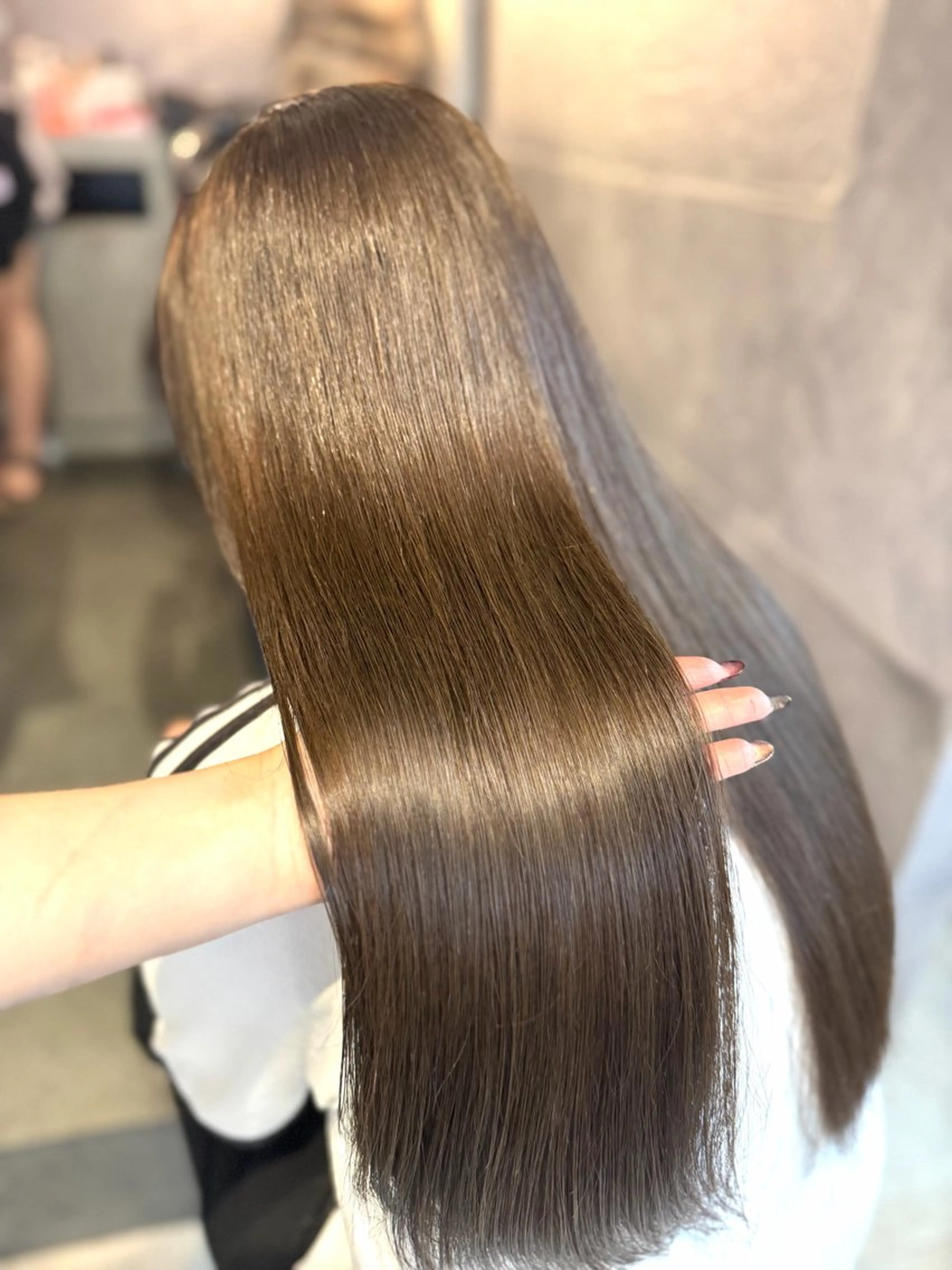 ロング カラー カット ヘアカラー トリートメント 🩶鈴木茉奈🩶艶髪 /透明感/暖色カラーのヘアスタイル