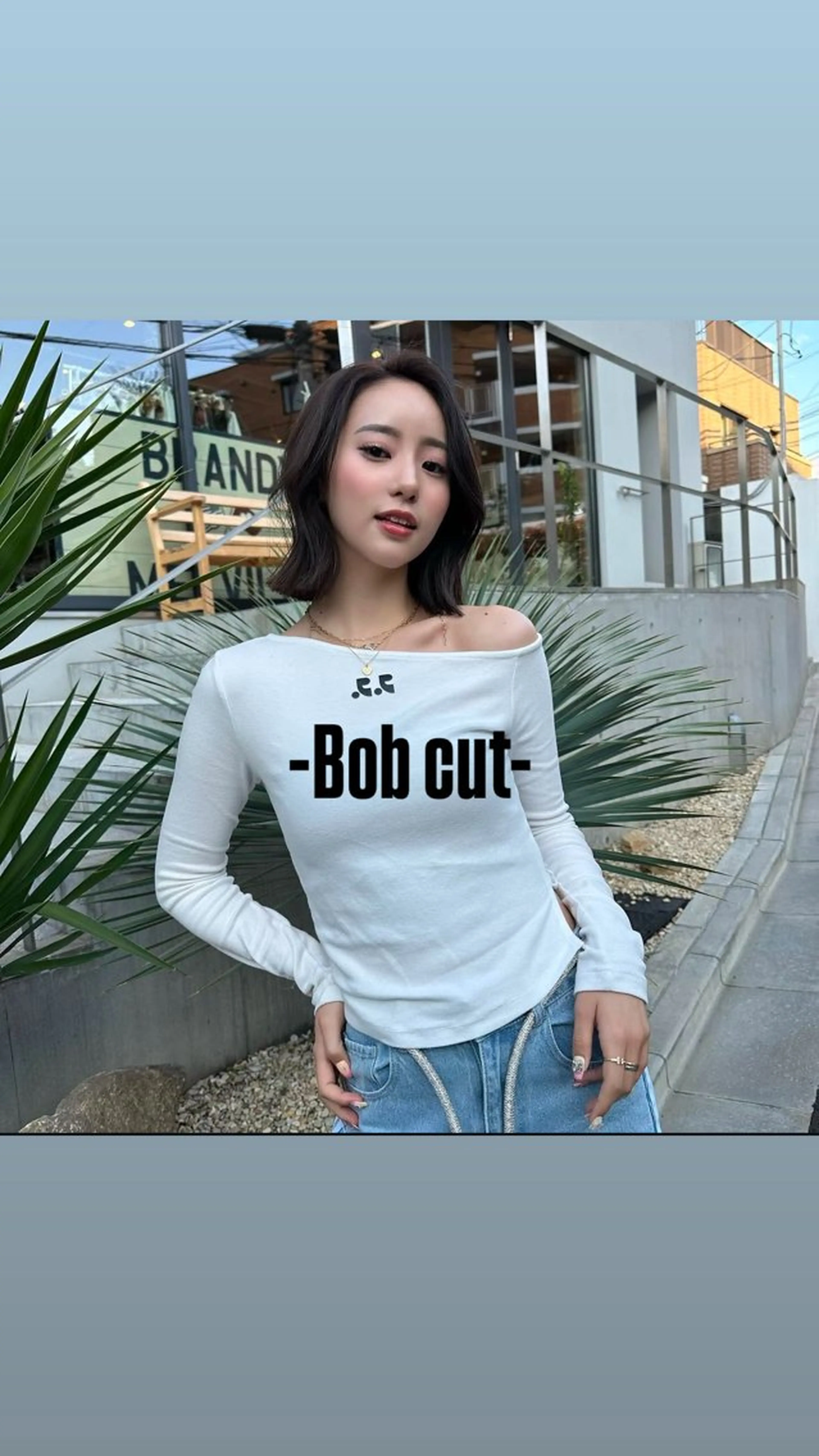 カラー 切りっぱなしボブ ボブ カット ヘアカラー トリートメント 🖤西嶋　桃花🖤 エクステ/レイヤーのヘアスタイル