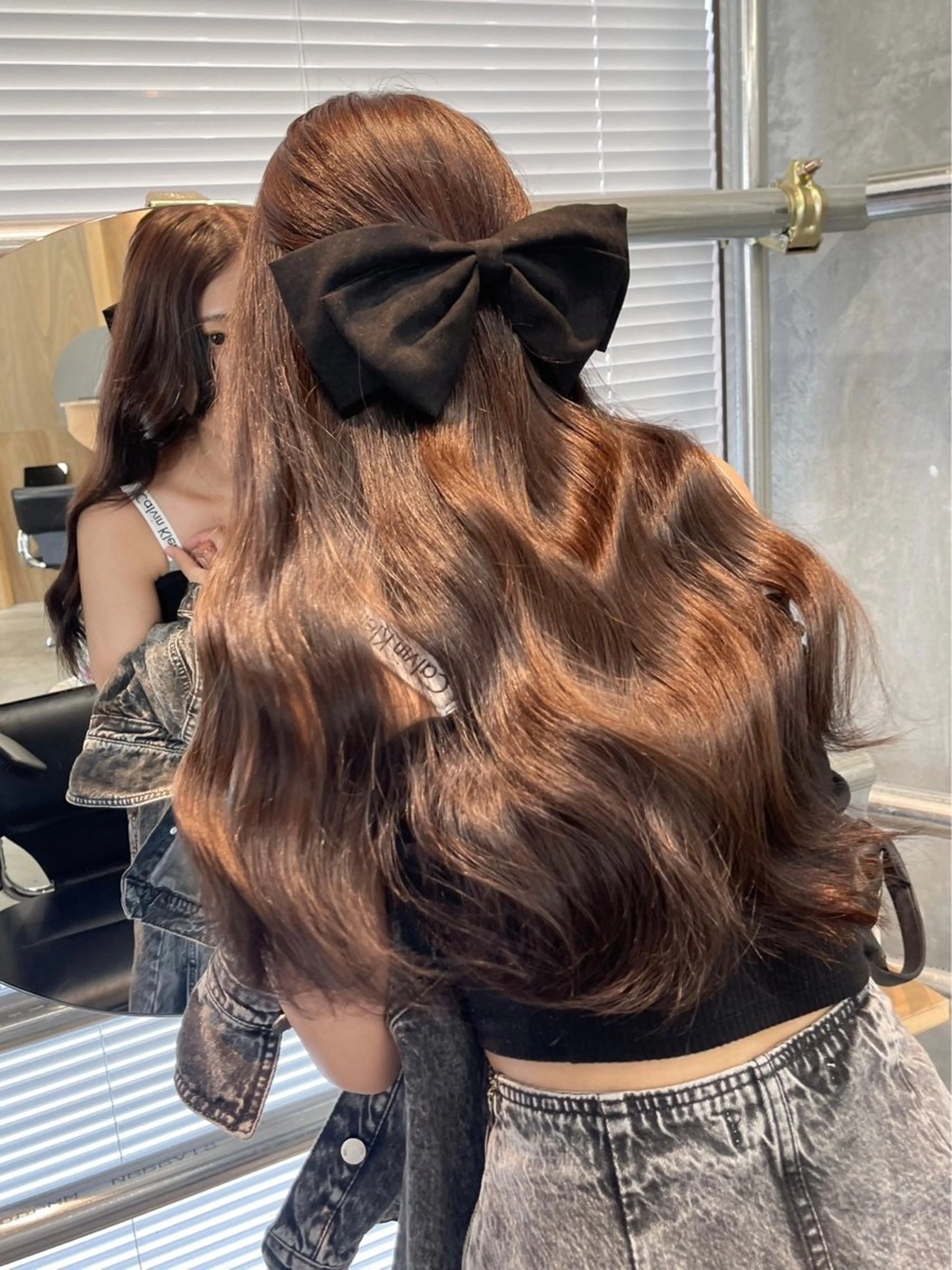 ロング カラー ヘアアレンジ 堺東Ripper "muaのヘアスタイル