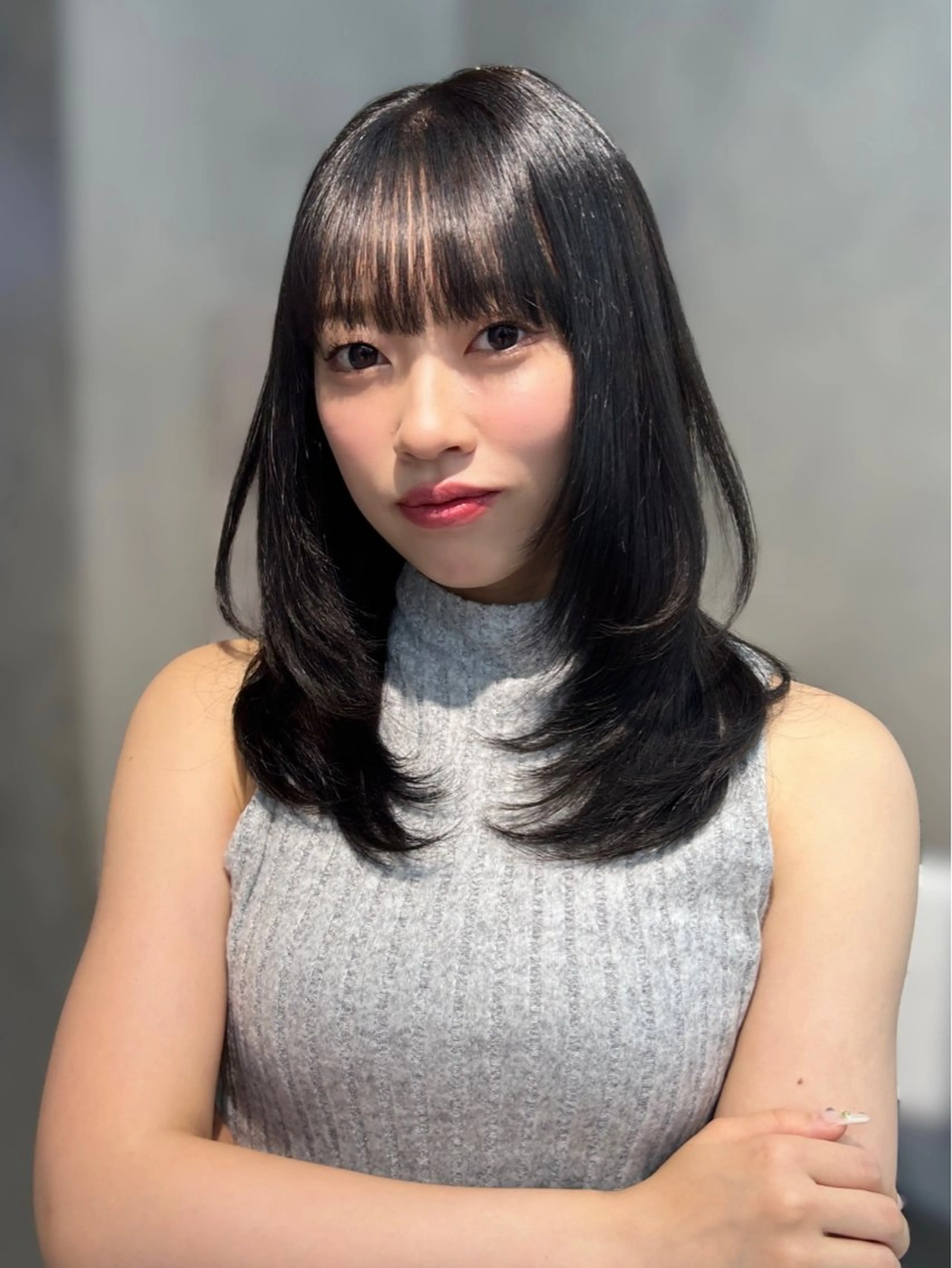 セミロング くびれボブレイヤー 渋谷/kougaのヘアスタイル