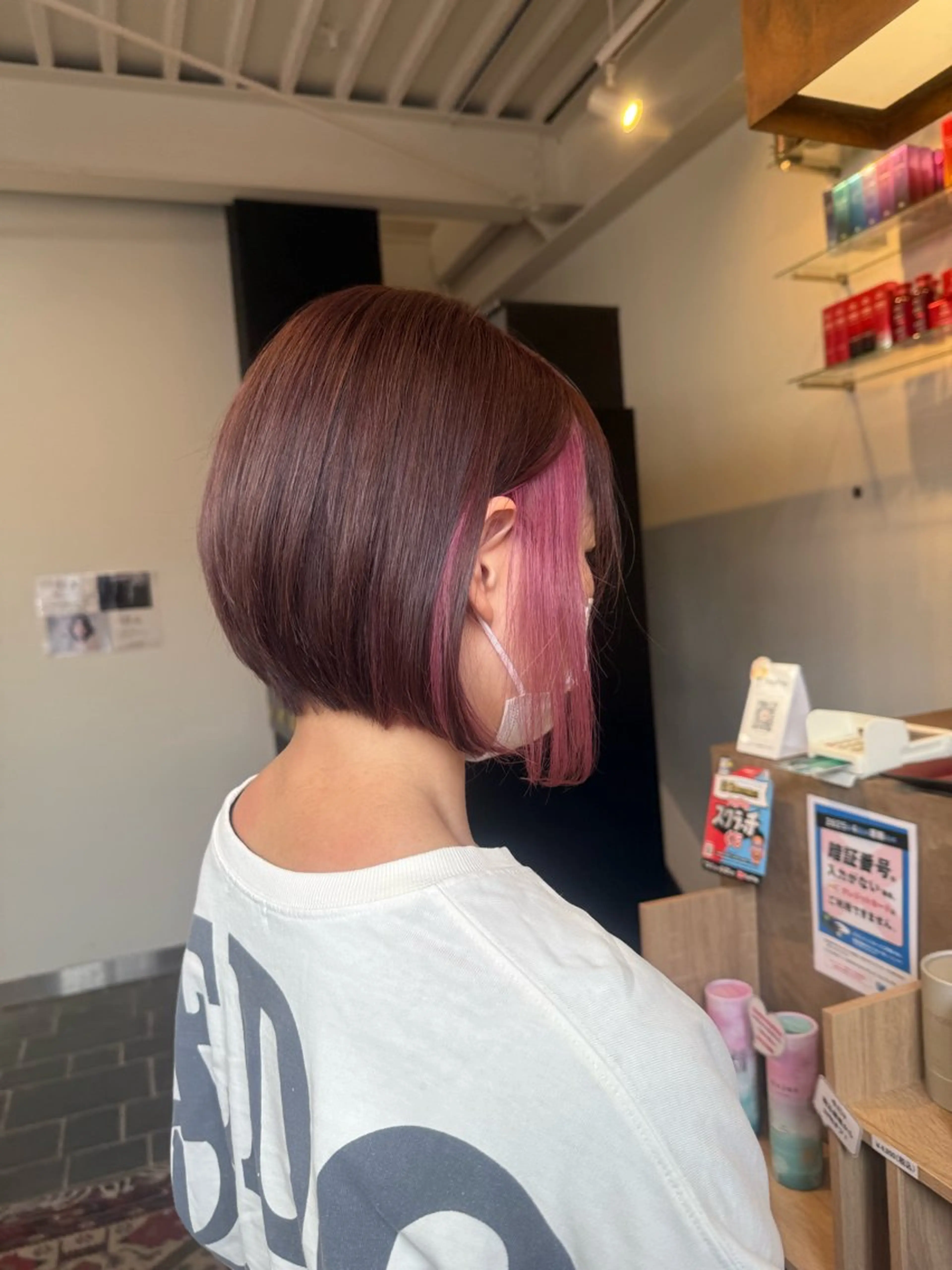 ミディアム ボブ ヘアカラー 🎀モテ・愛され/透 明感ヘアーせれん🎀のヘアスタイル