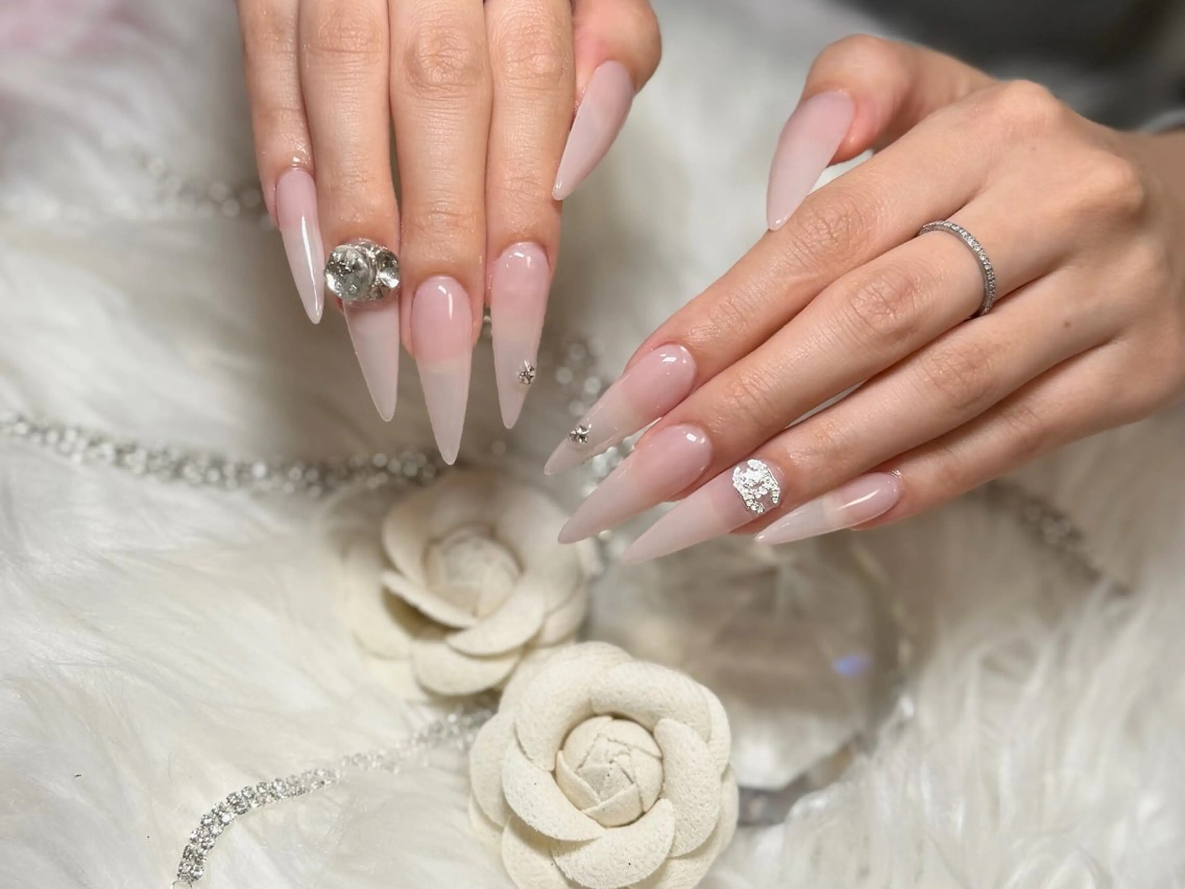 ネイル ロングネイル ハンドネイル nailsalon Refletのネイルデザイン