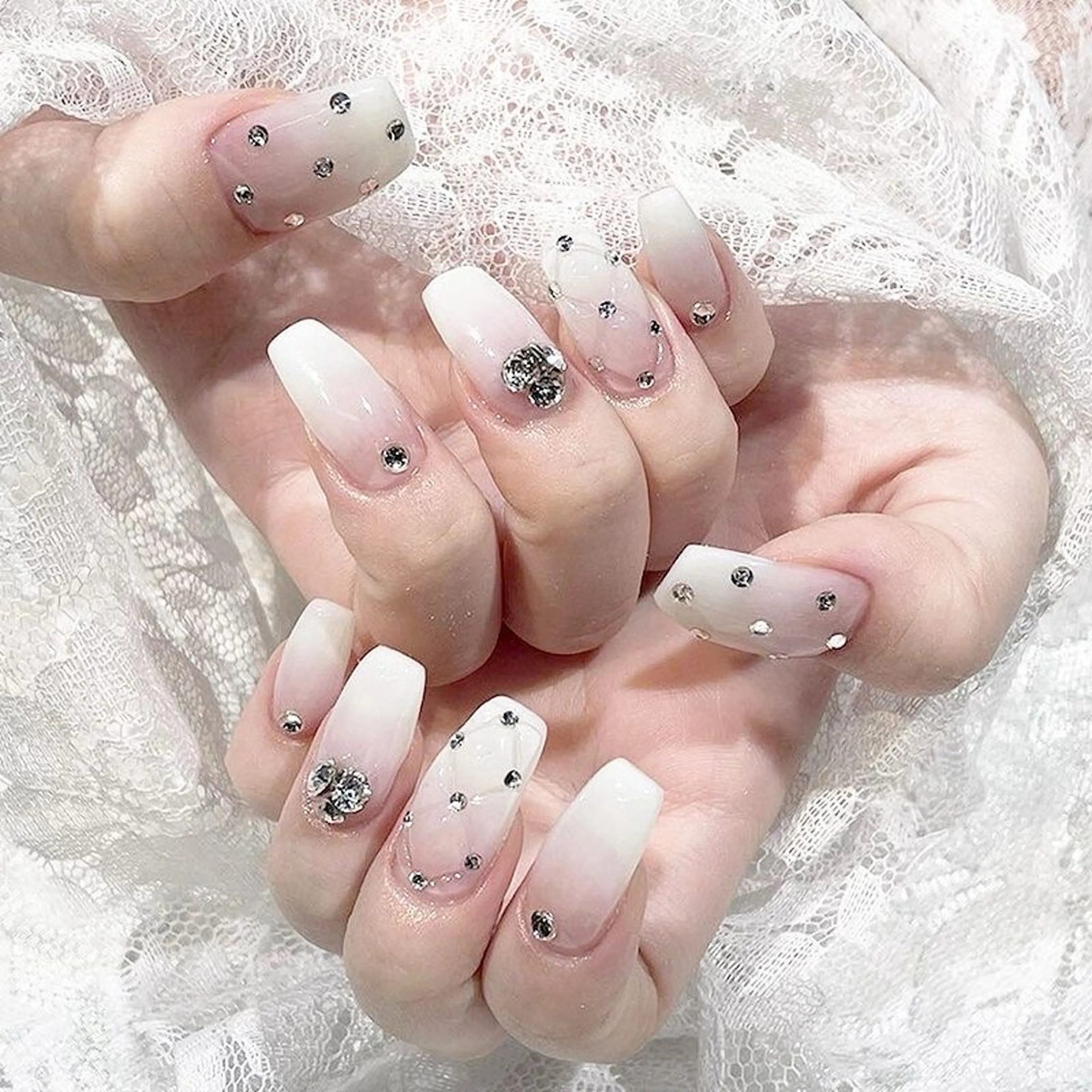 ネイル マグネットネイル ミラーネイル 冬ネイル Lee Nailsのネイルデザイン