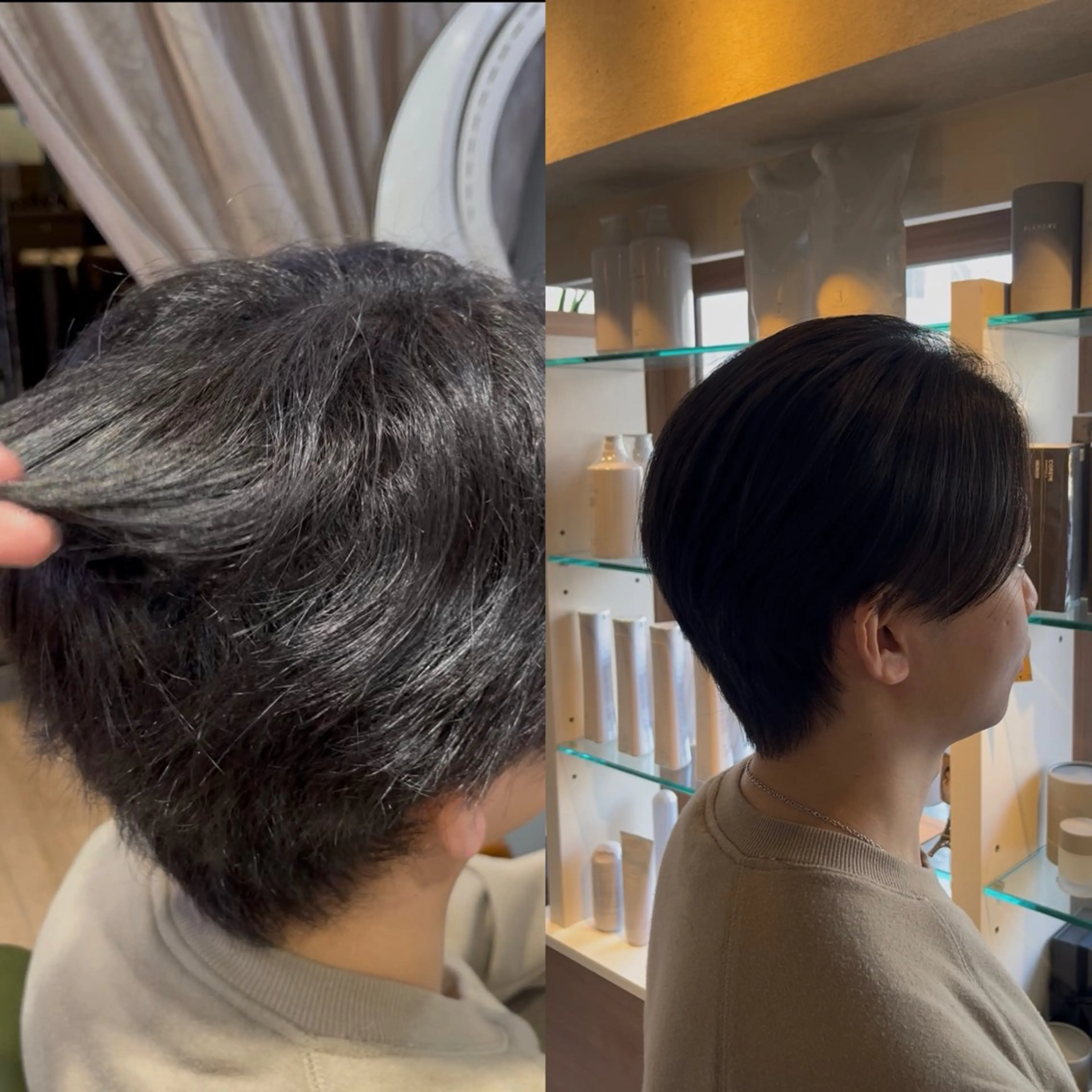 ショート カット 縮毛矯正 トリートメント 渋谷👑艶髪縮毛矯正 曲がる矯正✨ヒガシのヘアスタイル