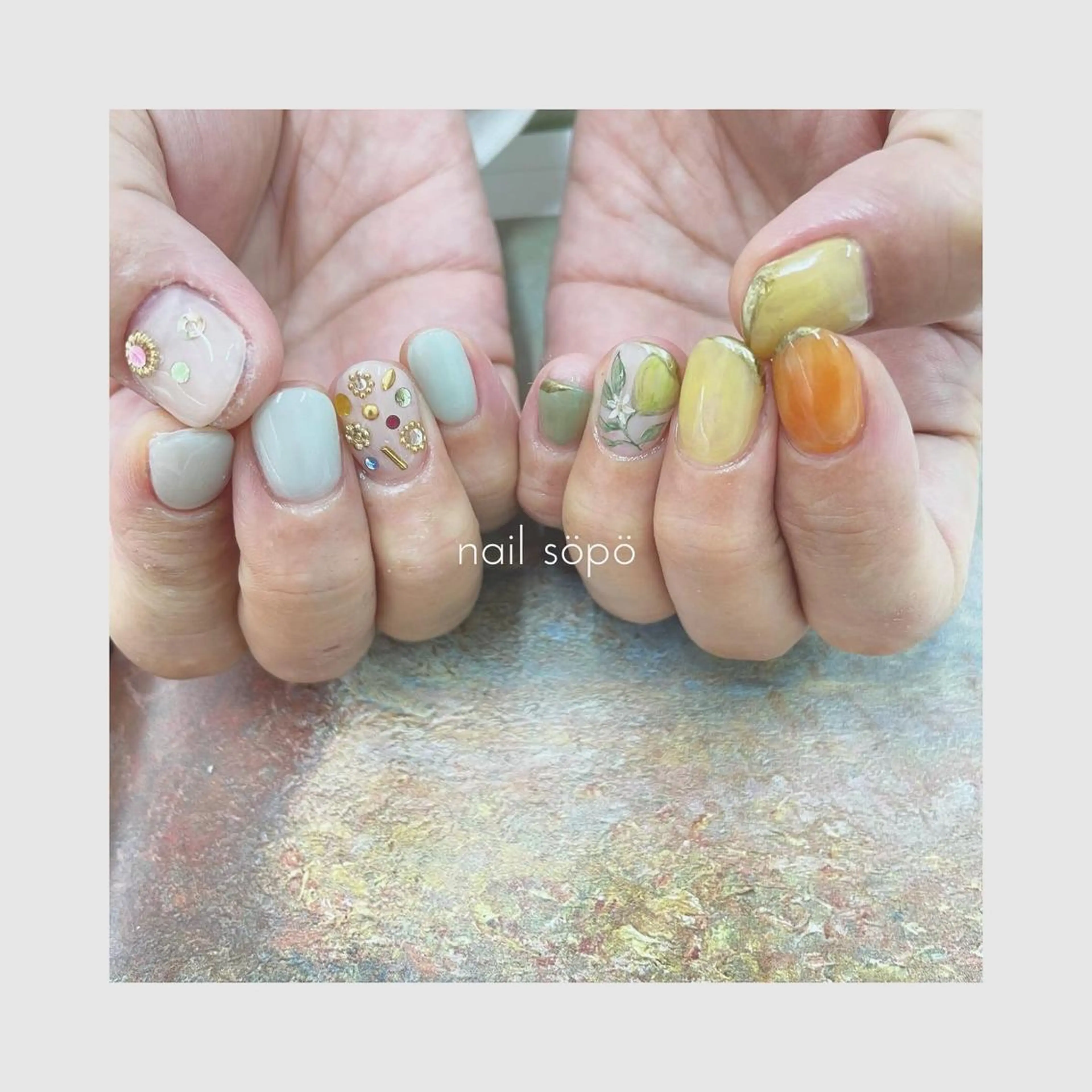 ネイル 自由が丘✳︎奥沢 nail söpöのネイルデザイン
