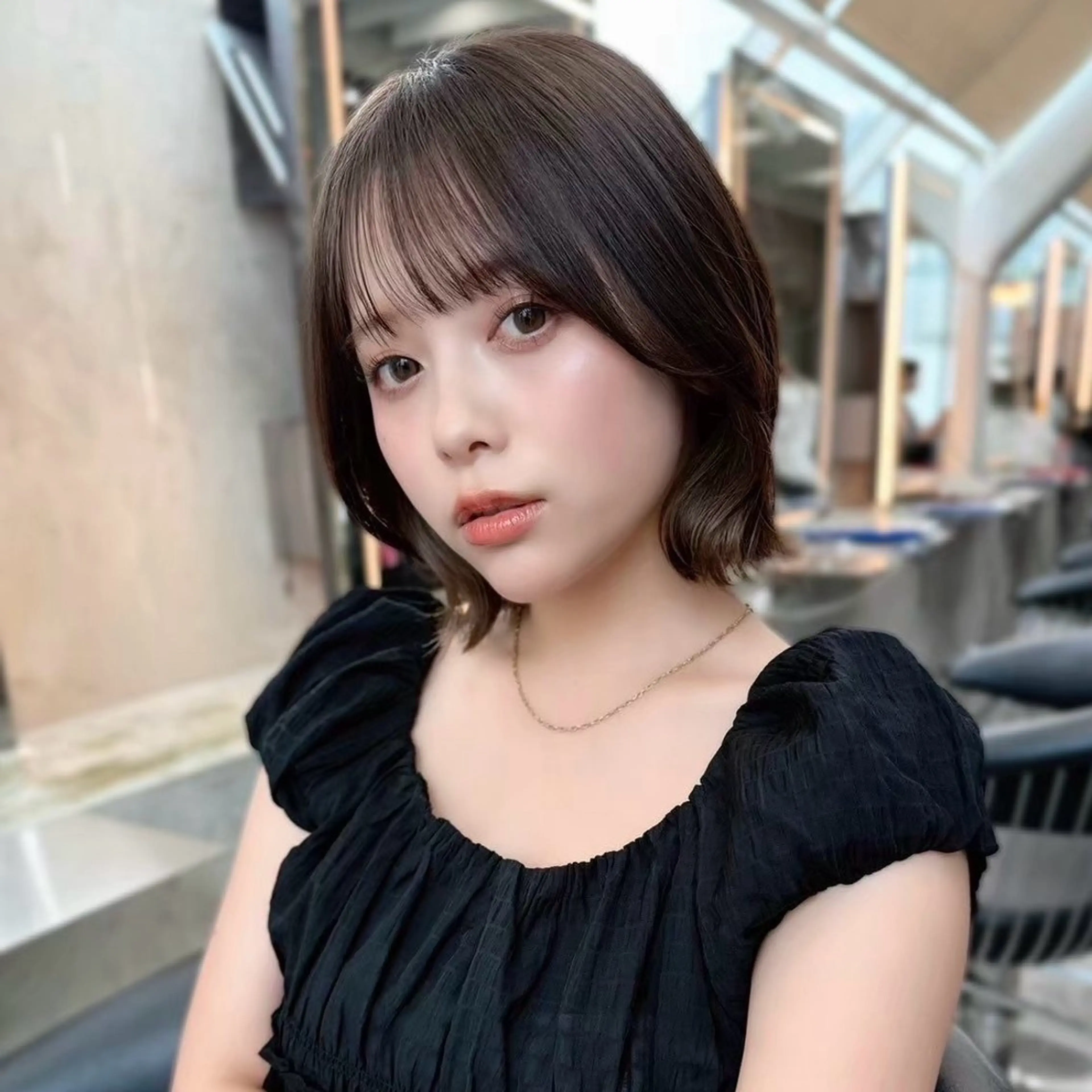 ショート カラー ヘアカラー カラーモデル募集🎀 縮毛矯正✨Runaのヘアスタイル