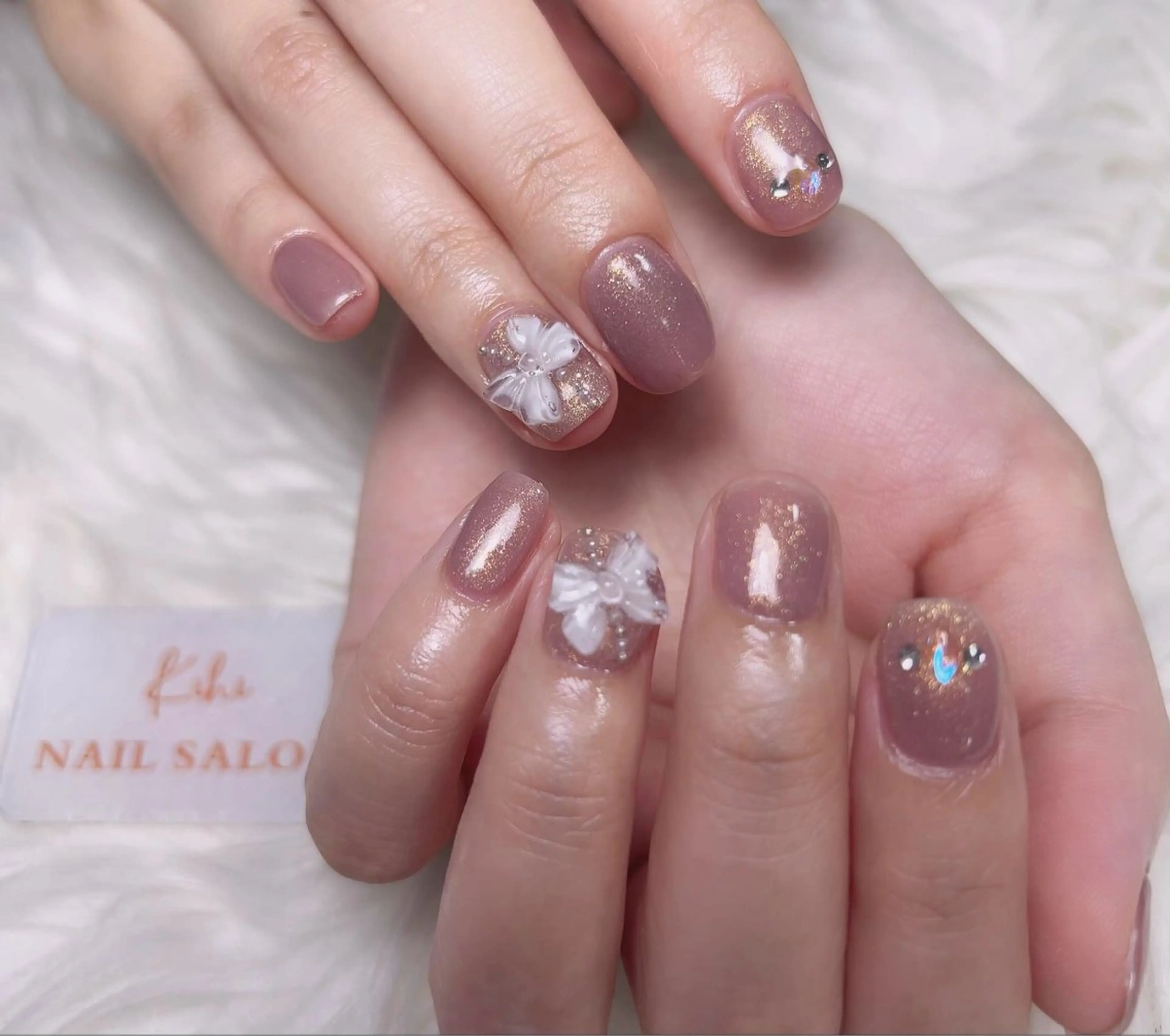 ネイル アートネイル フレンチネイル ジェルネイル グラデーション 韓国ネイル ハンドネイル ハンドケア さくら💮💮 【オフ無料】のネイルデザイン