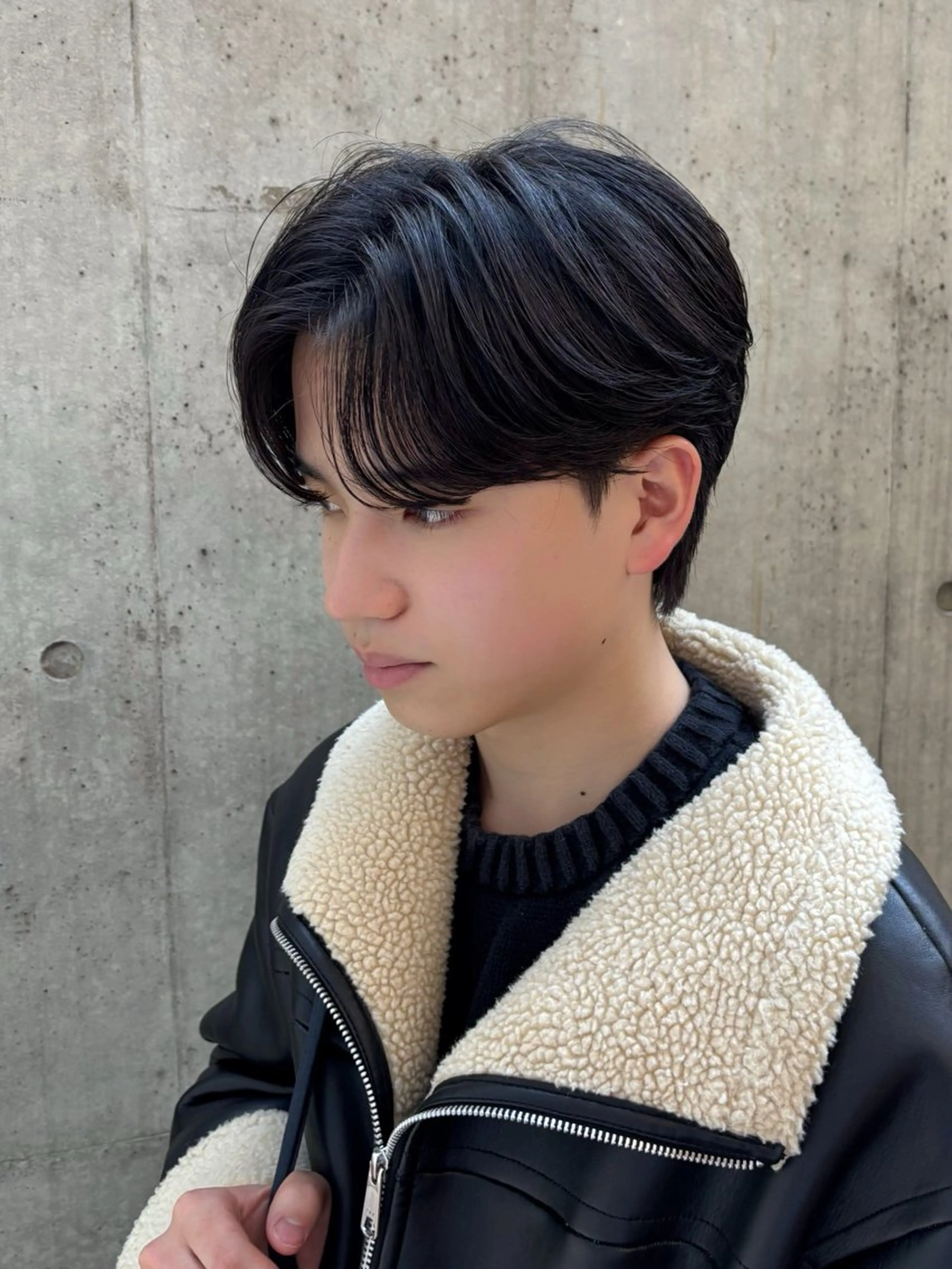 ショート パーマ メンズ カット パーマ カルマパーマ韓国ヘア shiryuのヘアスタイル