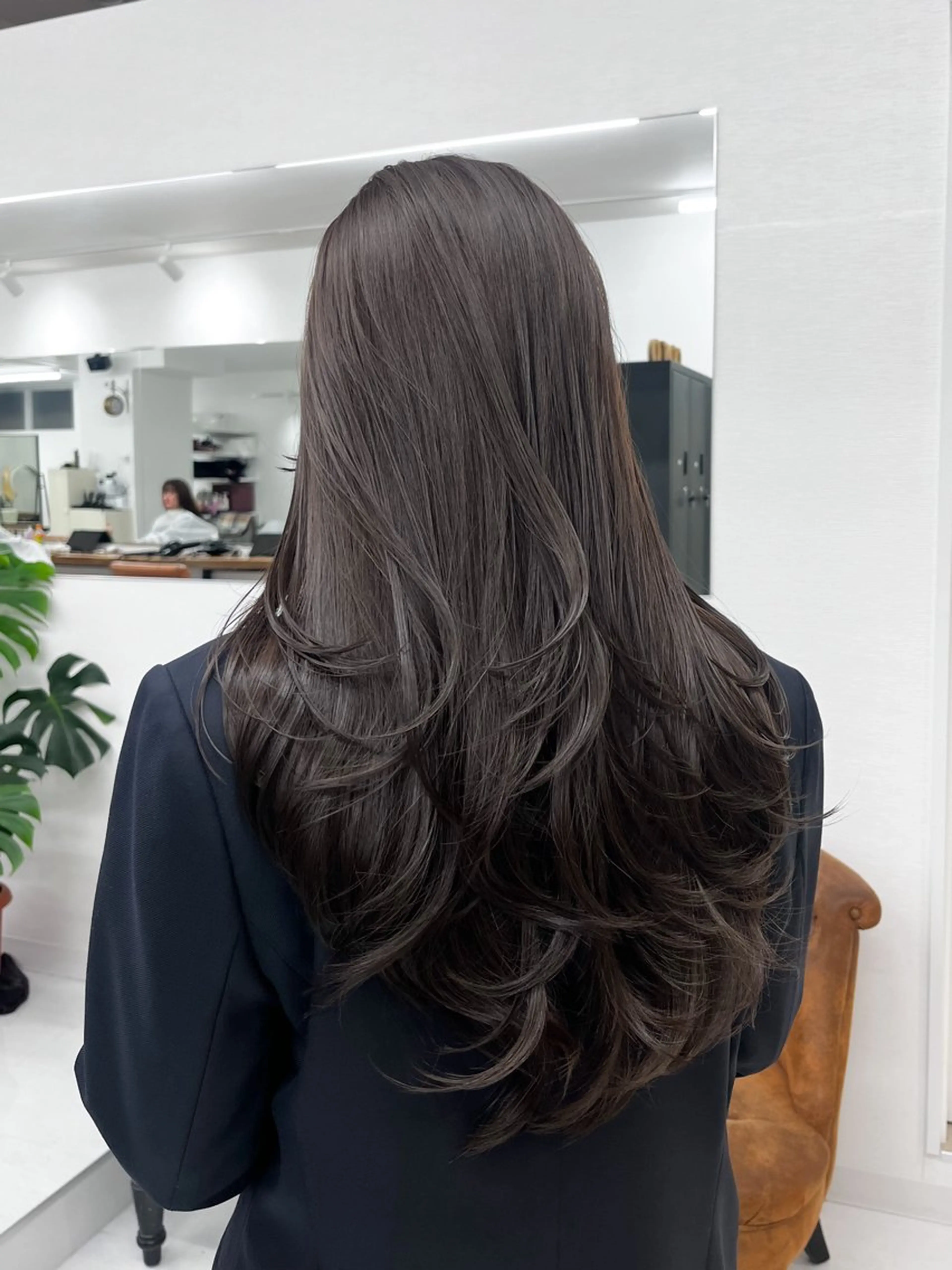 ロング カット ヘアカラー トリートメント レイヤー/韓国ヘア yunaのヘアスタイル