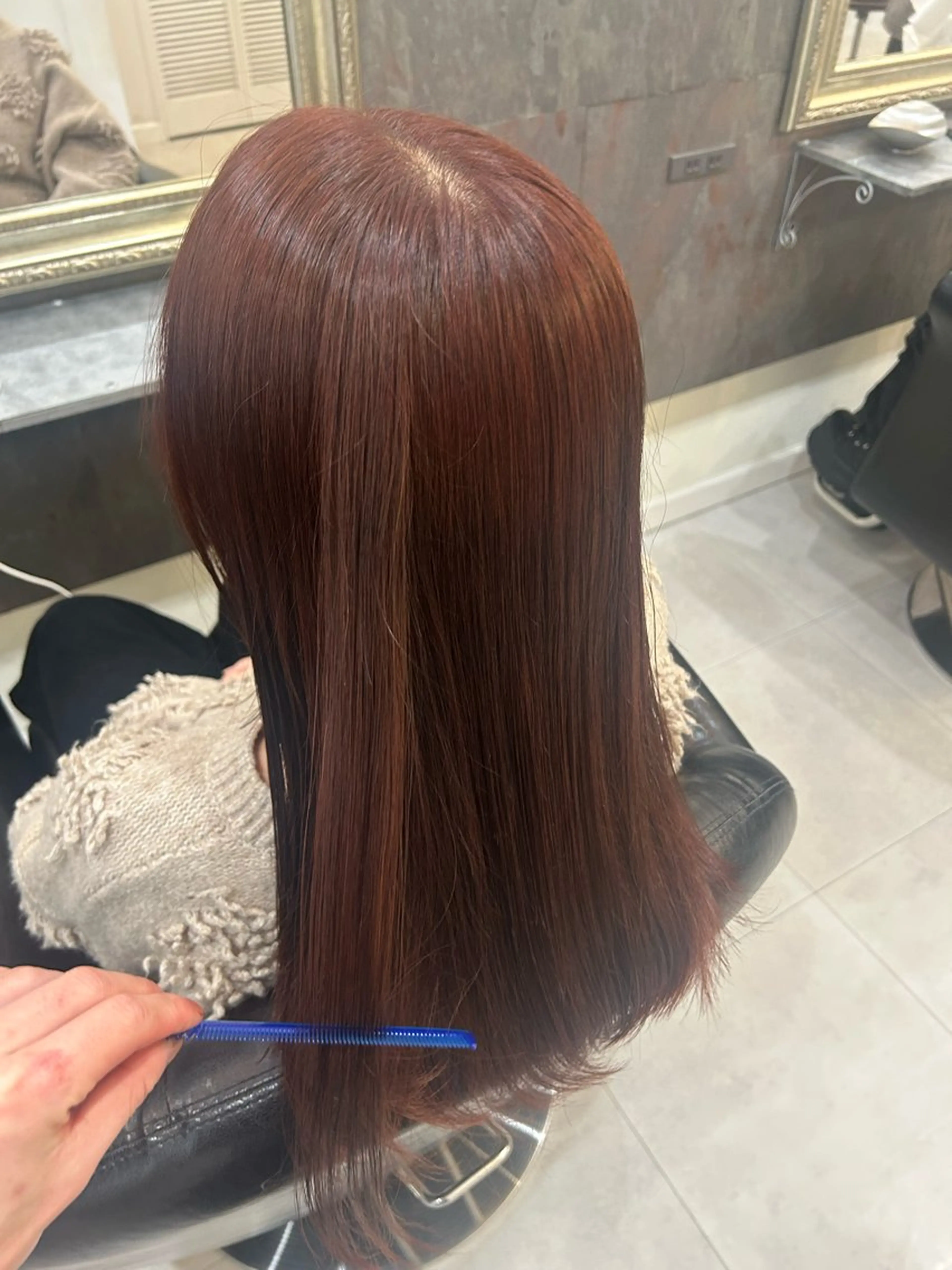 セミロング ヘアカラー トリートメント 💎ケアブリーチ💎 艶カラー/ふうとのヘアスタイル