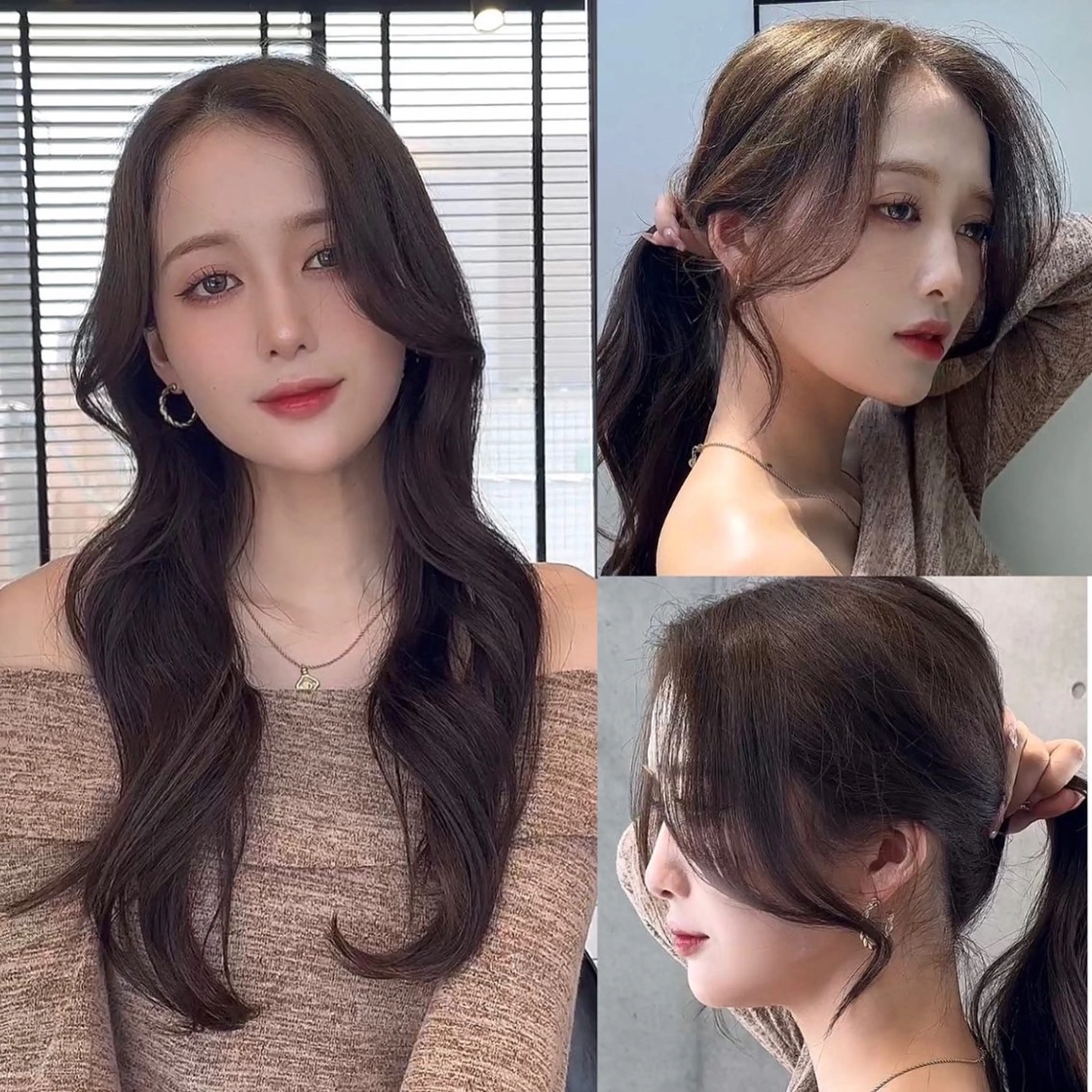 セミロング カラー カット ヘアカラー トリートメント 🌫️大人韓国ヘア 🌫️naoyaのヘアスタイル