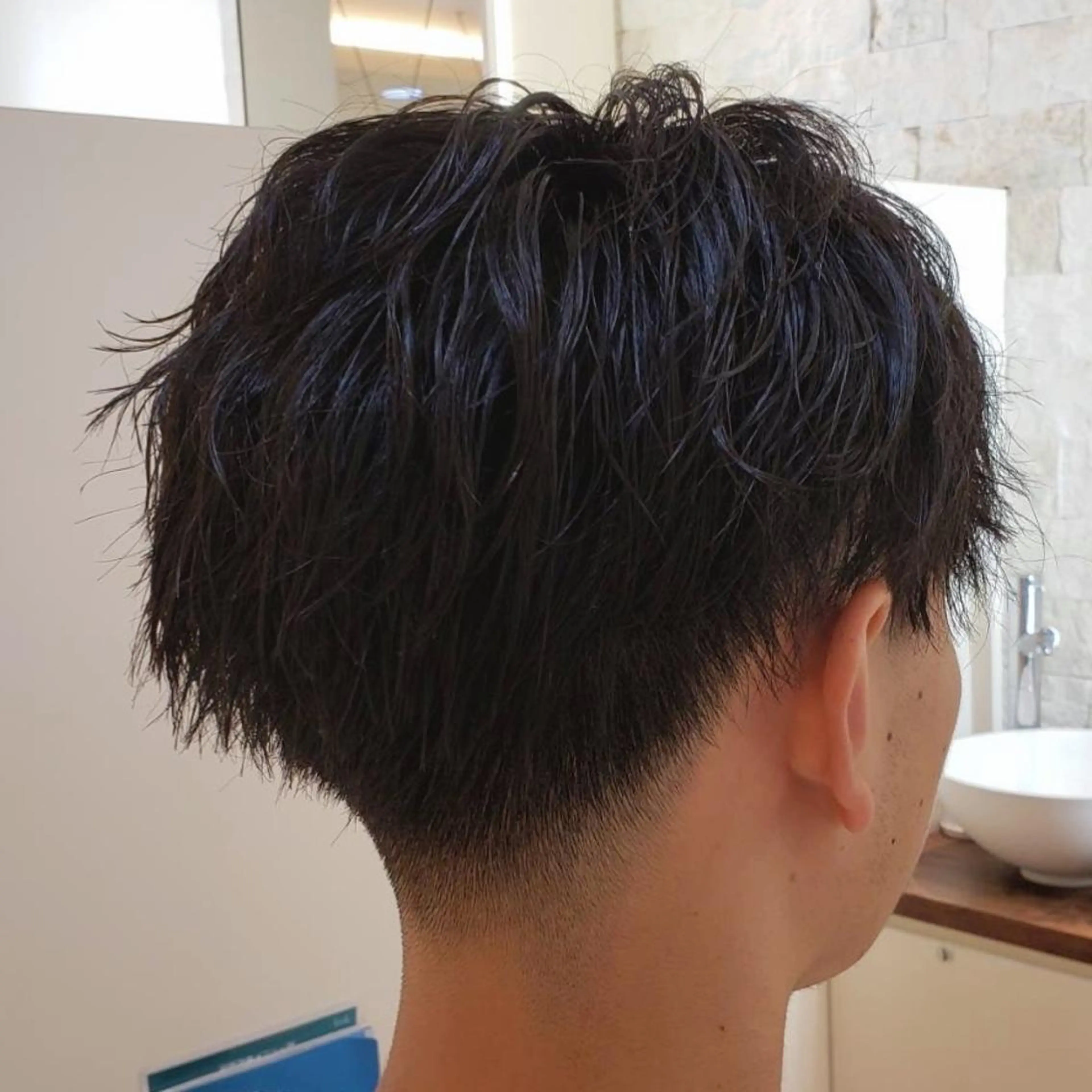 ショート カット パーマ 【メンズ専門美容師】 栗原　球【きゅう】のヘアスタイル