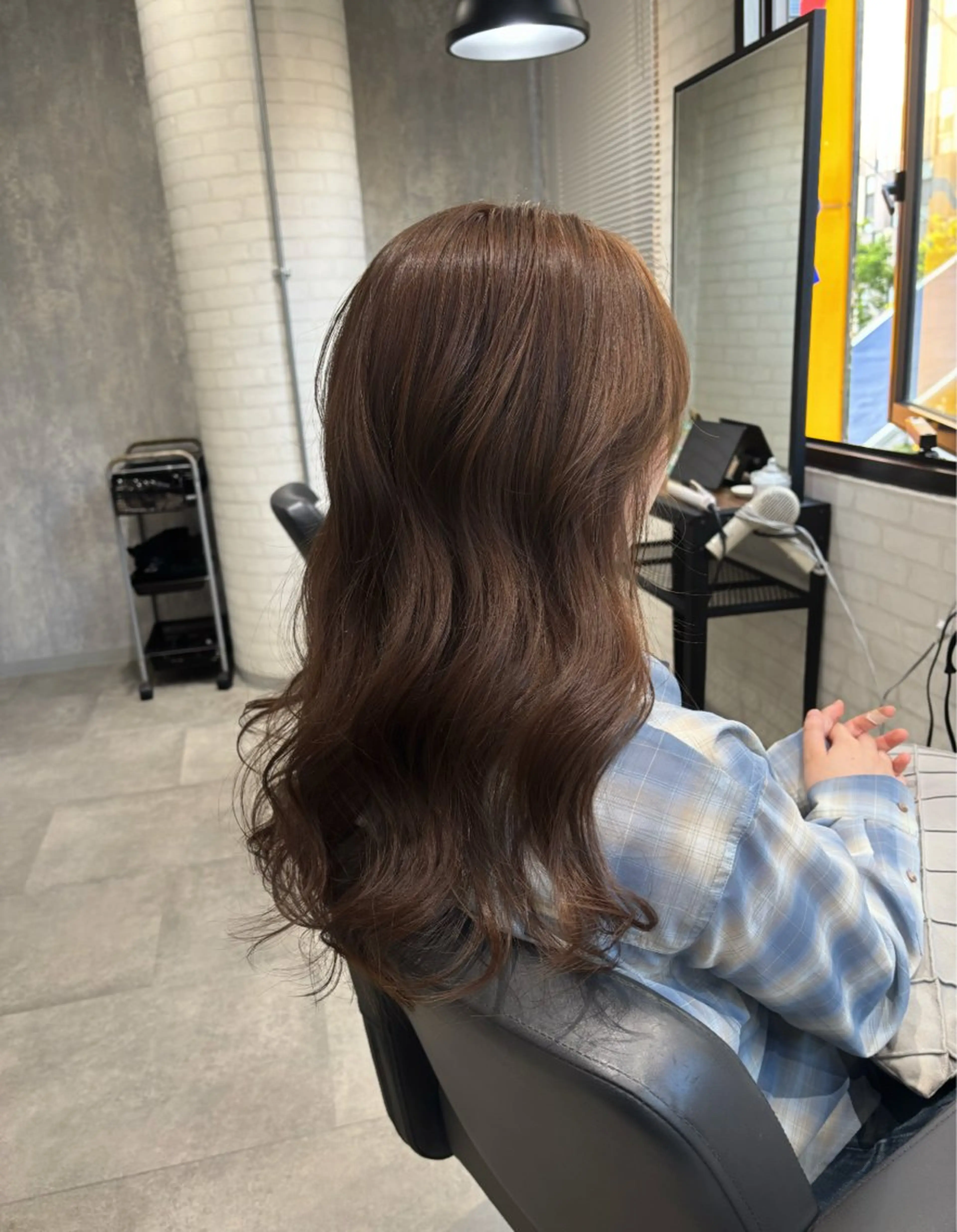 ロング カラー ヘアアレンジ ヘアカラー kei/透明感カラー /ベージュ/髪質改善のヘアスタイル
