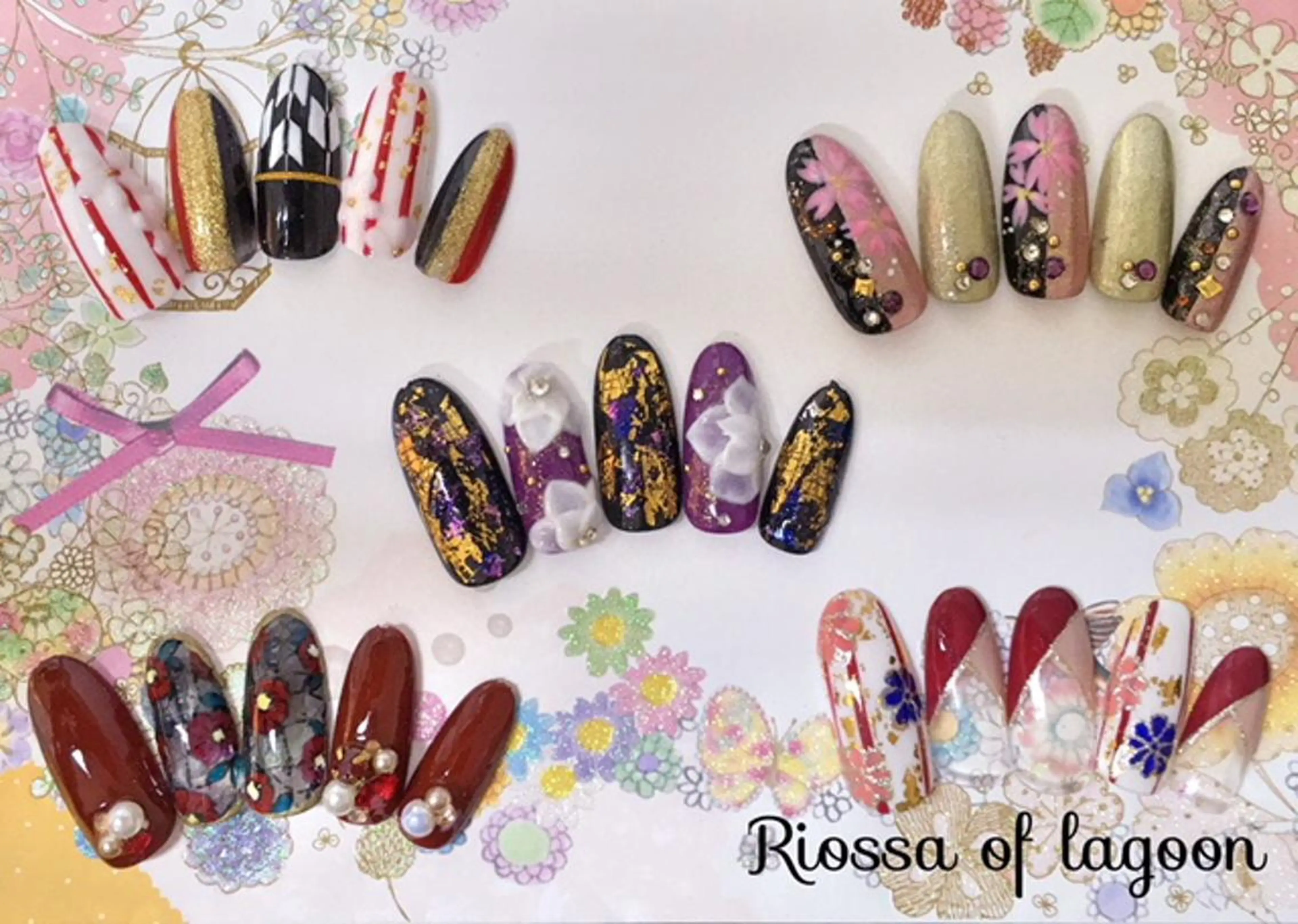 ネイル 成人式 ネイルチップ リオッサ  オブ ラグーン神戸店のエステ・リラクイメージ