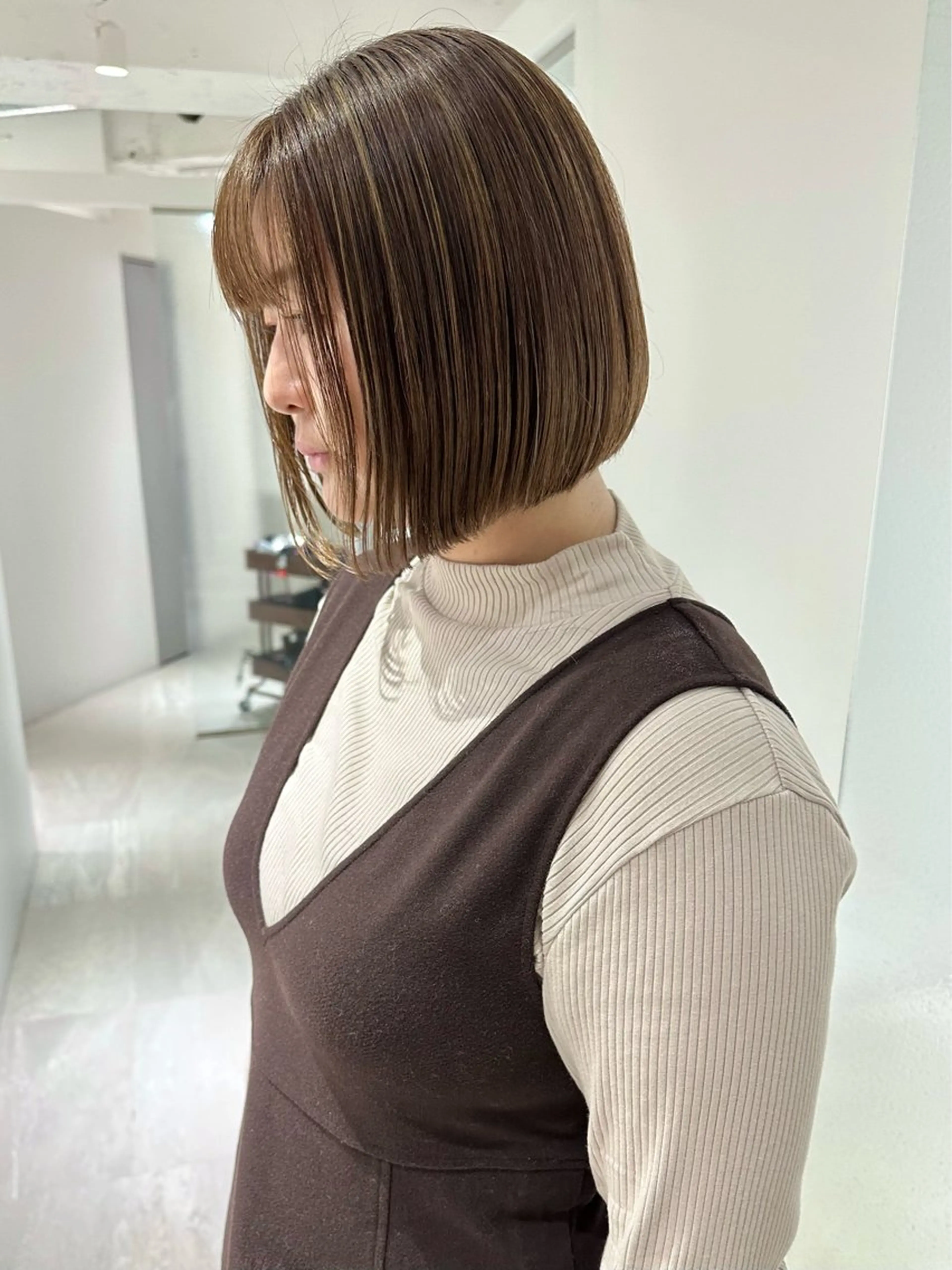 ショート カラー 銀座No.1髪質改善 縮毛矯正/本木のヘアスタイル