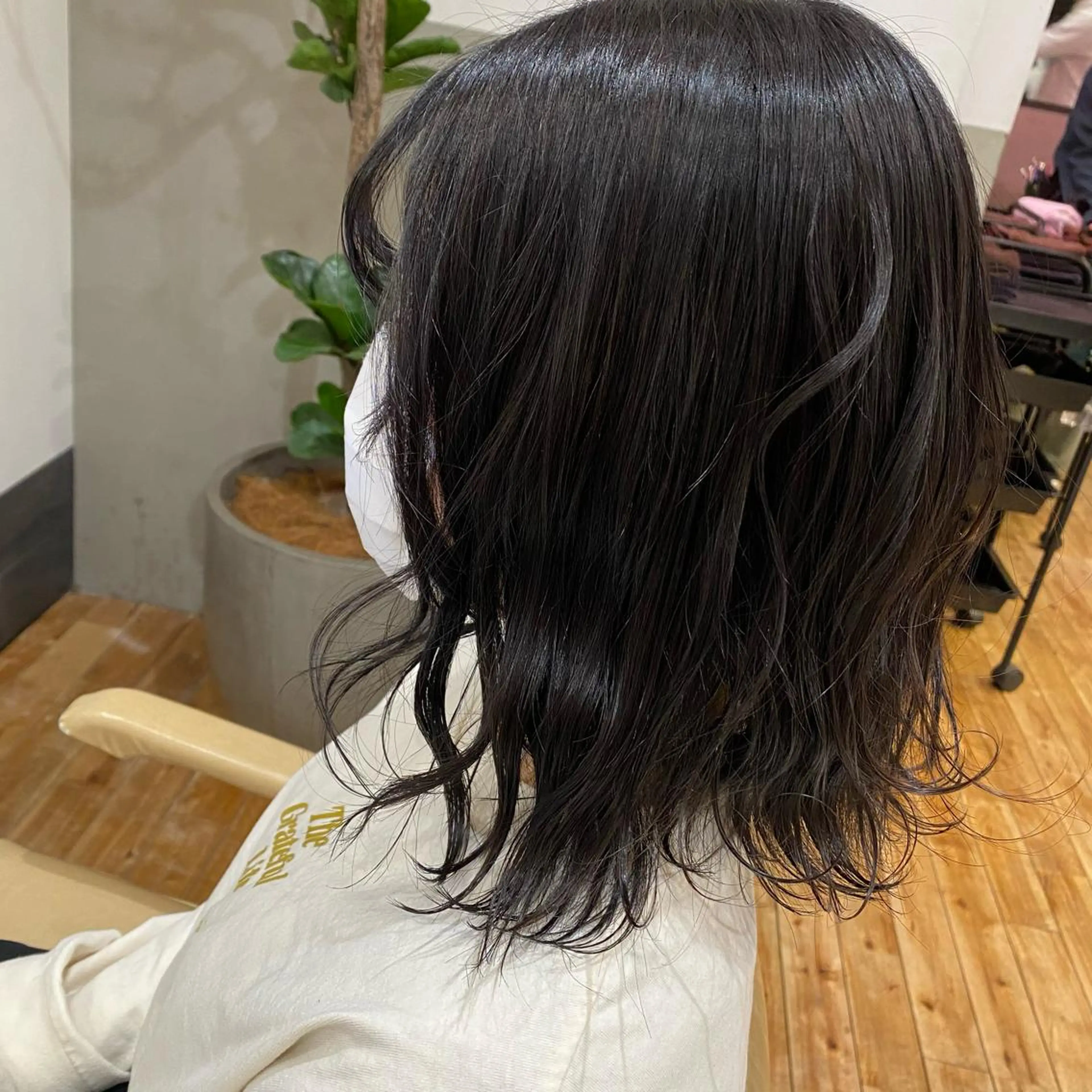 ミディアム カラー ヘアカラー ｱｵﾇﾏﾐﾕ☁️ /ボブ/ハイトーン/のヘアスタイル