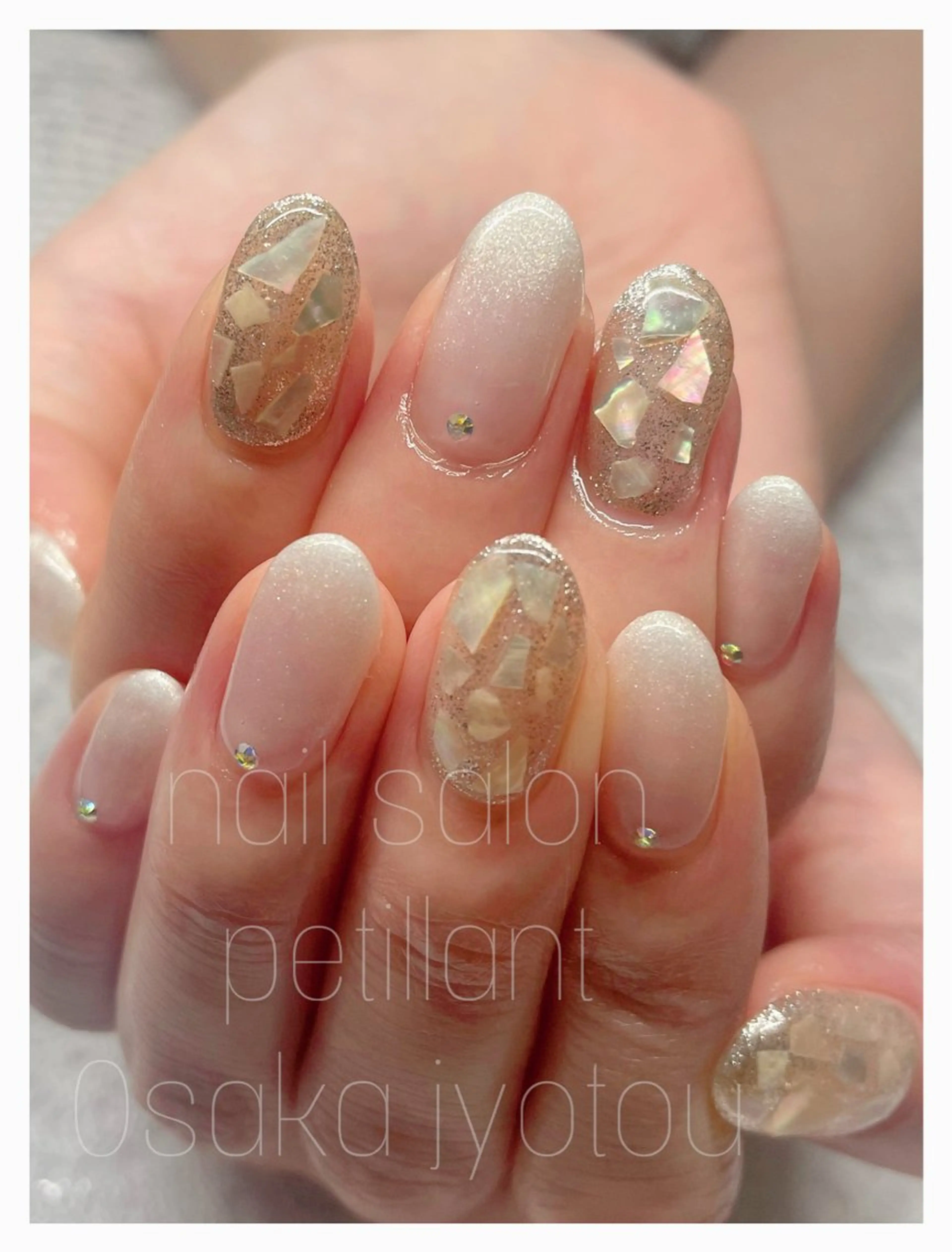 ネイル アートネイル キラキラネイル nail salon petillantのネイルデザイン