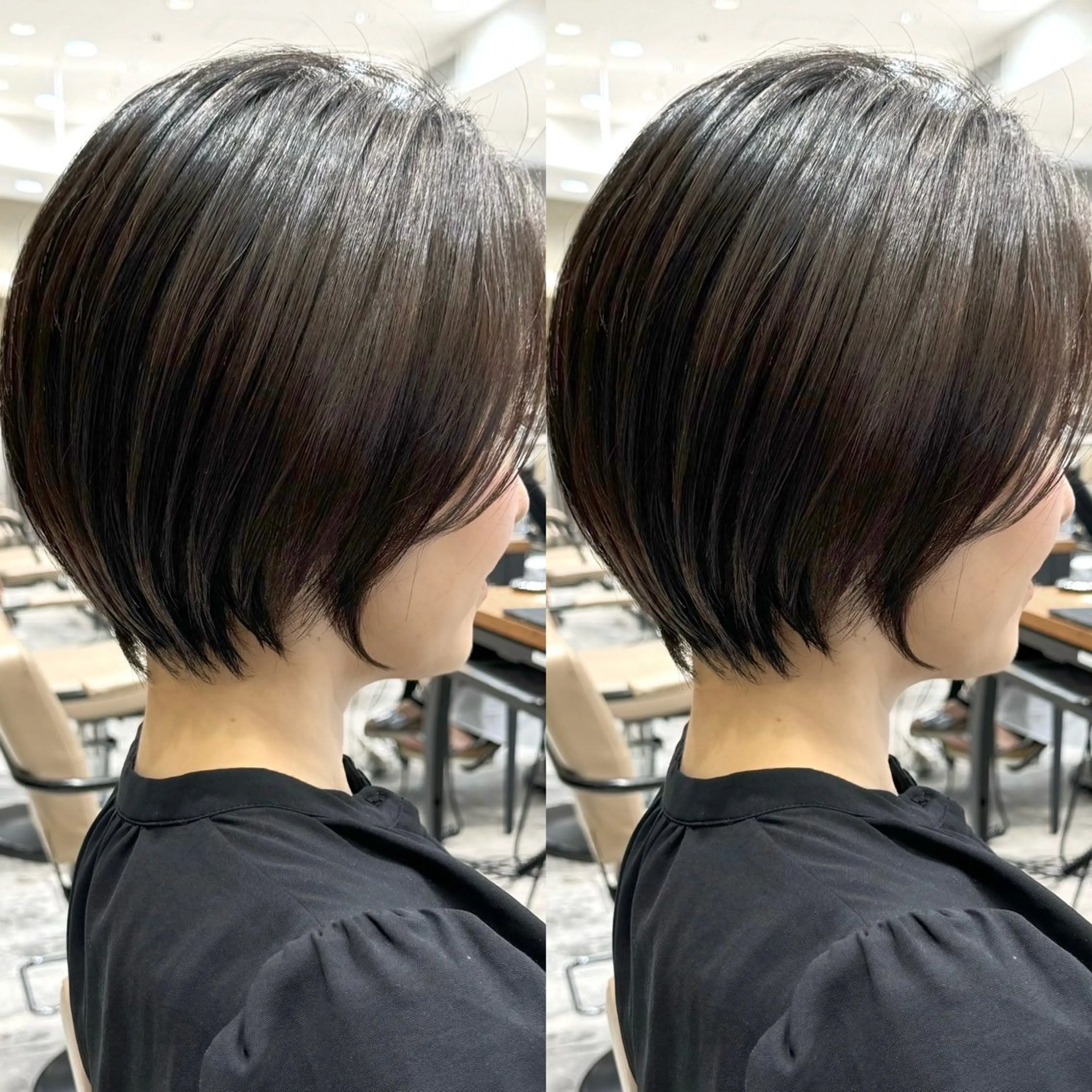 ショート カラー カット ヘアカラー トリートメント 💍新宿ショート 💍岩田莉奈のヘアスタイル