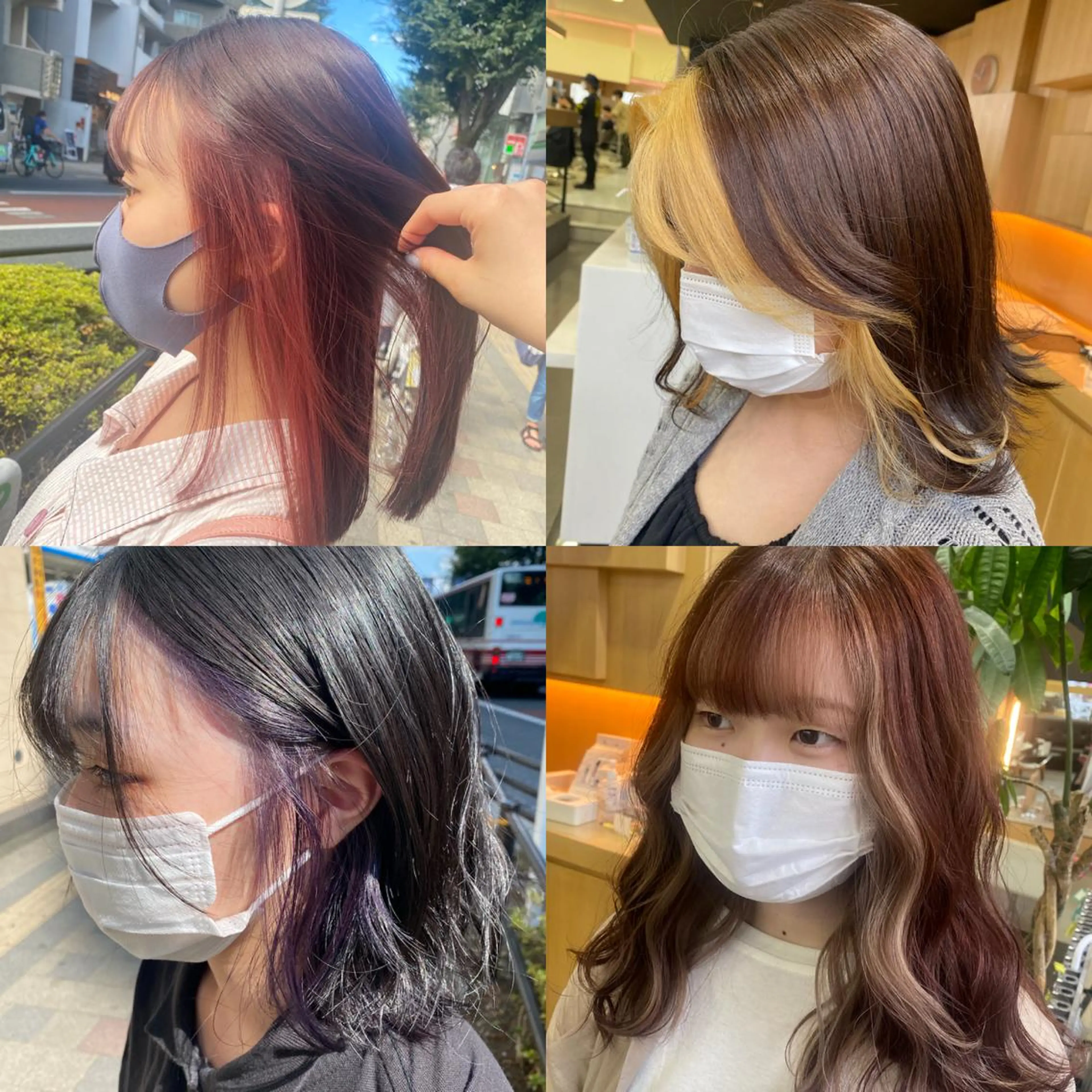 ロング カラー ヘアアレンジ TSUNA 🌙 Lim 五反田のマツエク・マツパデザイン