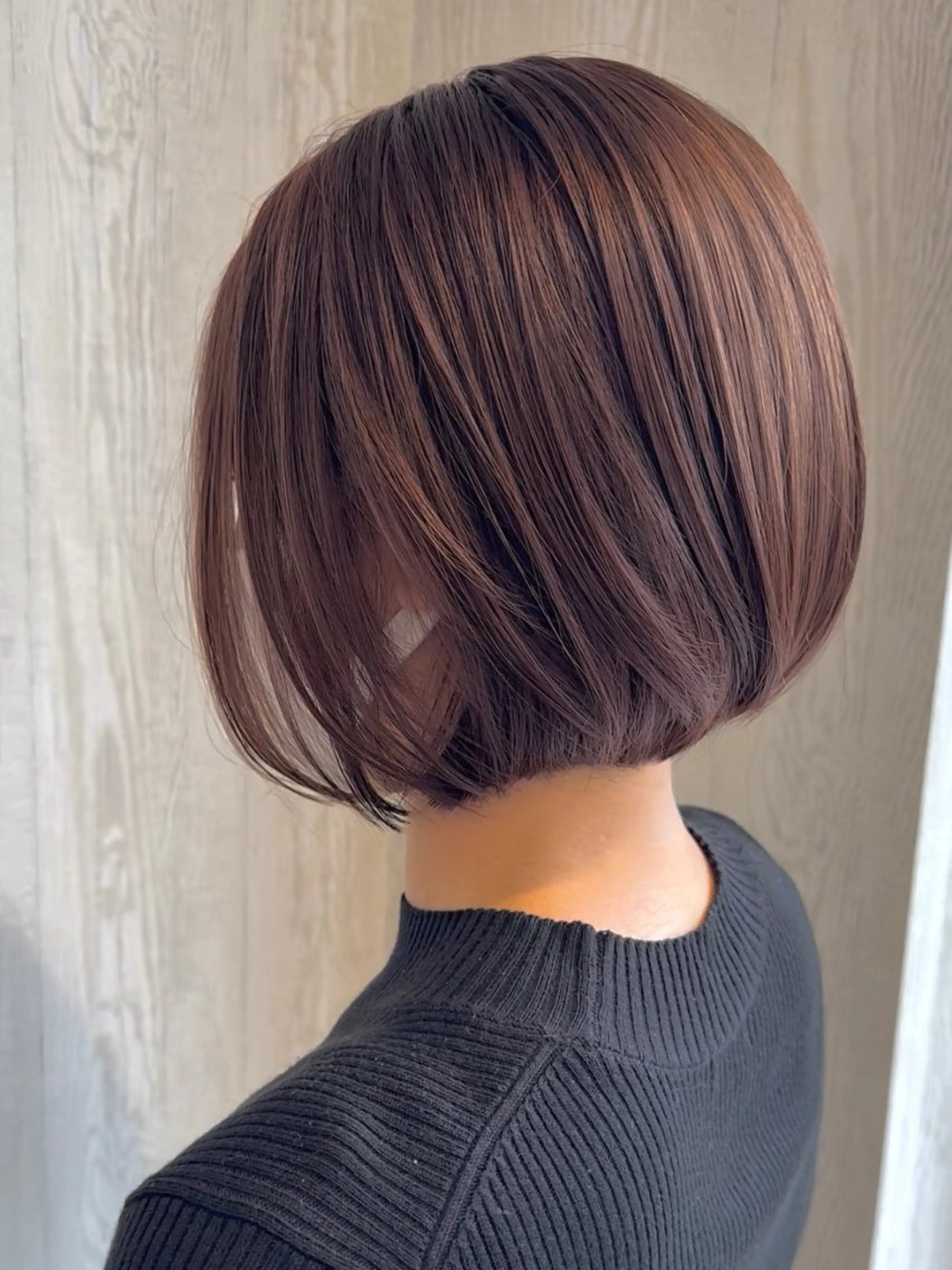 ミディアム カラー ブリーチ ダブルカラー ブリーチなしカラー カット ヘアカラー トリートメント 河合秀明/ショート /ボブ/レイヤーのヘアスタイル