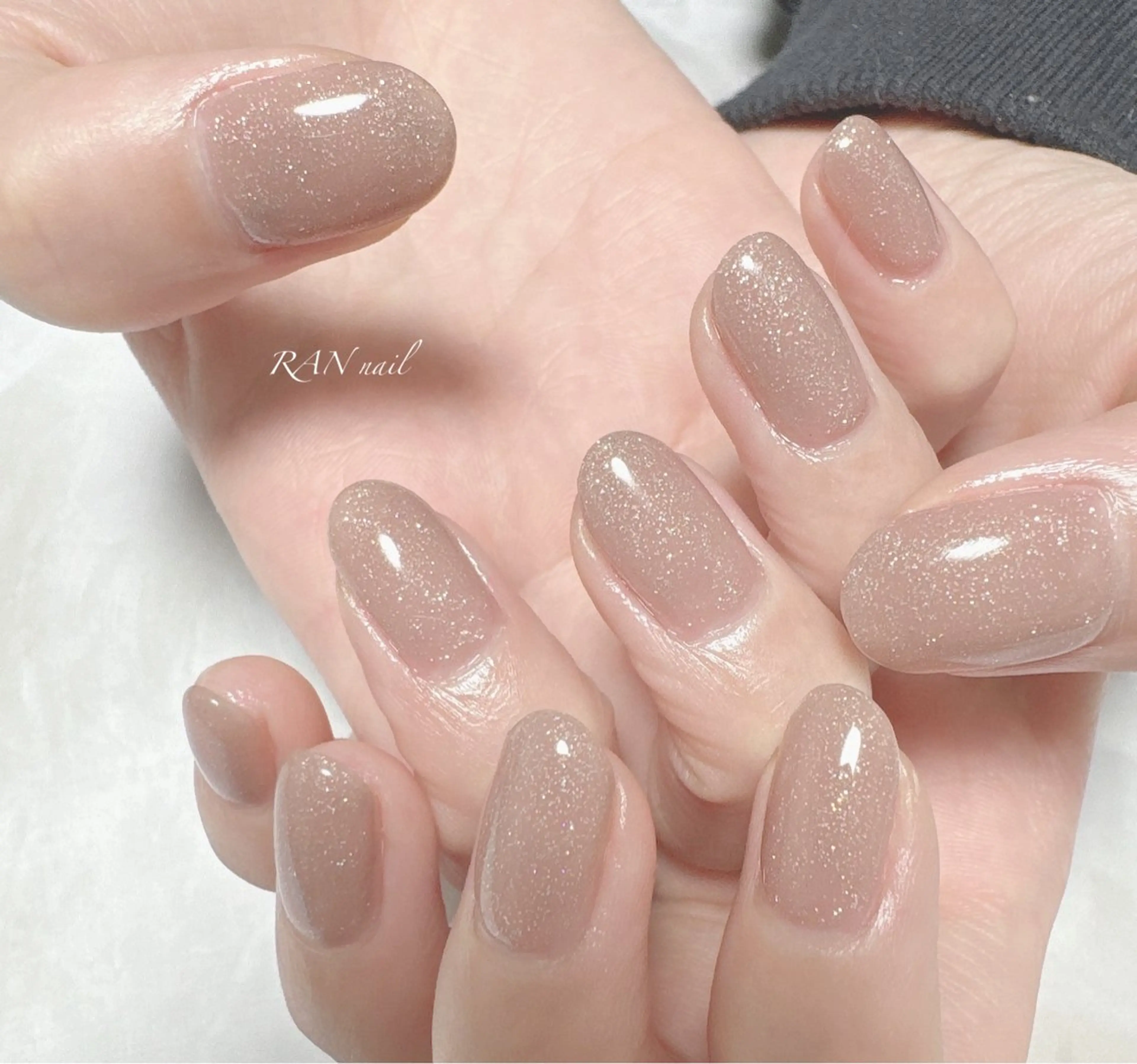 ネイル 成人式 入学式 卒業式 ラメ(グリッター) オフィスネイル ハンドネイル フットネイル RAN nailのネイルデザイン