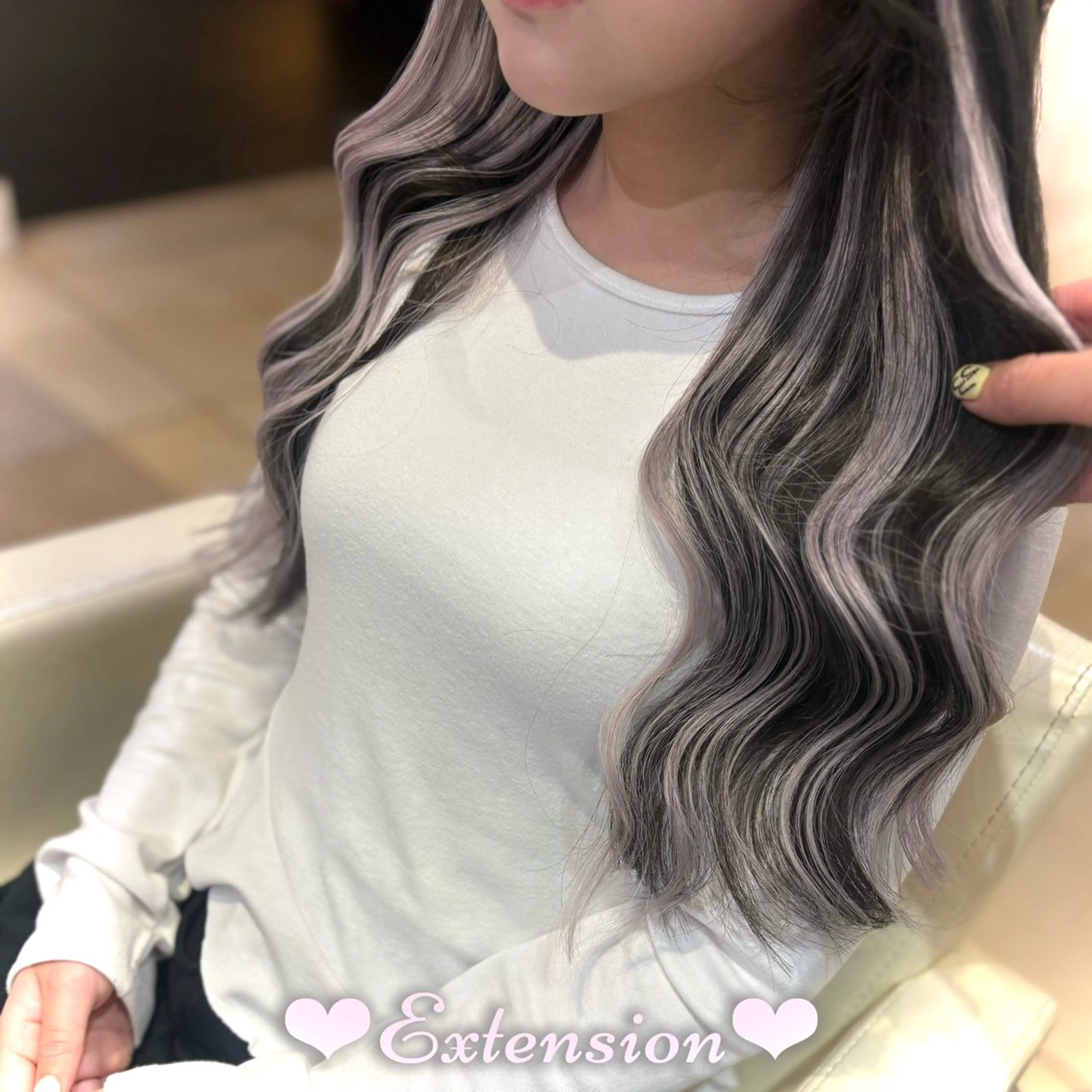 ロング エクステ エクステ 新宿/艶カラー 🎀エクステKANAのヘアスタイル