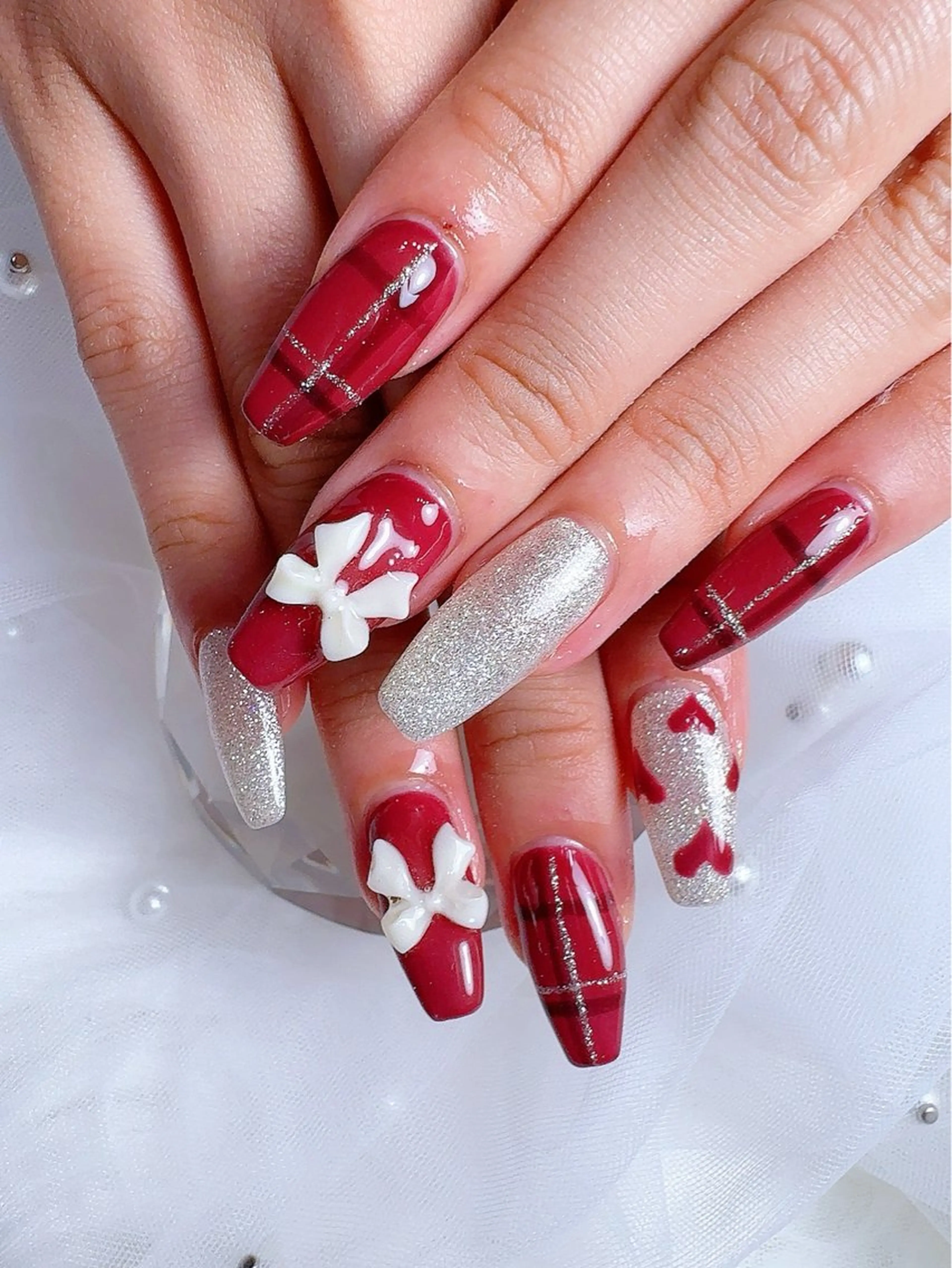 ネイル アートネイル フラッシュネイル フットネイル グラデーション ラメ(グリッター) ハンドネイル BABY  BREATH所属・y natsumiのネイルデザイン