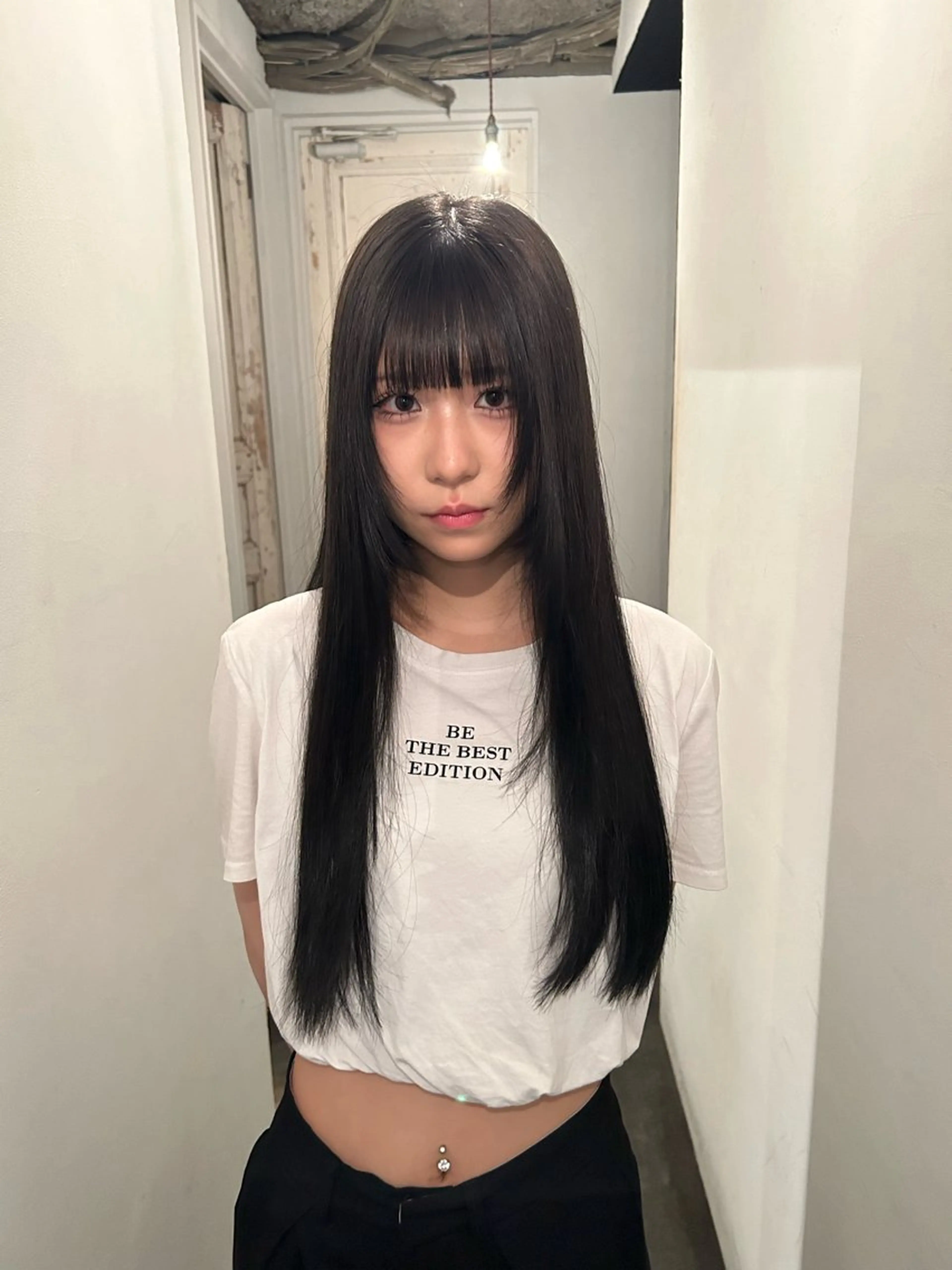 ロング カラー キノシタ ユウナのヘアスタイル
