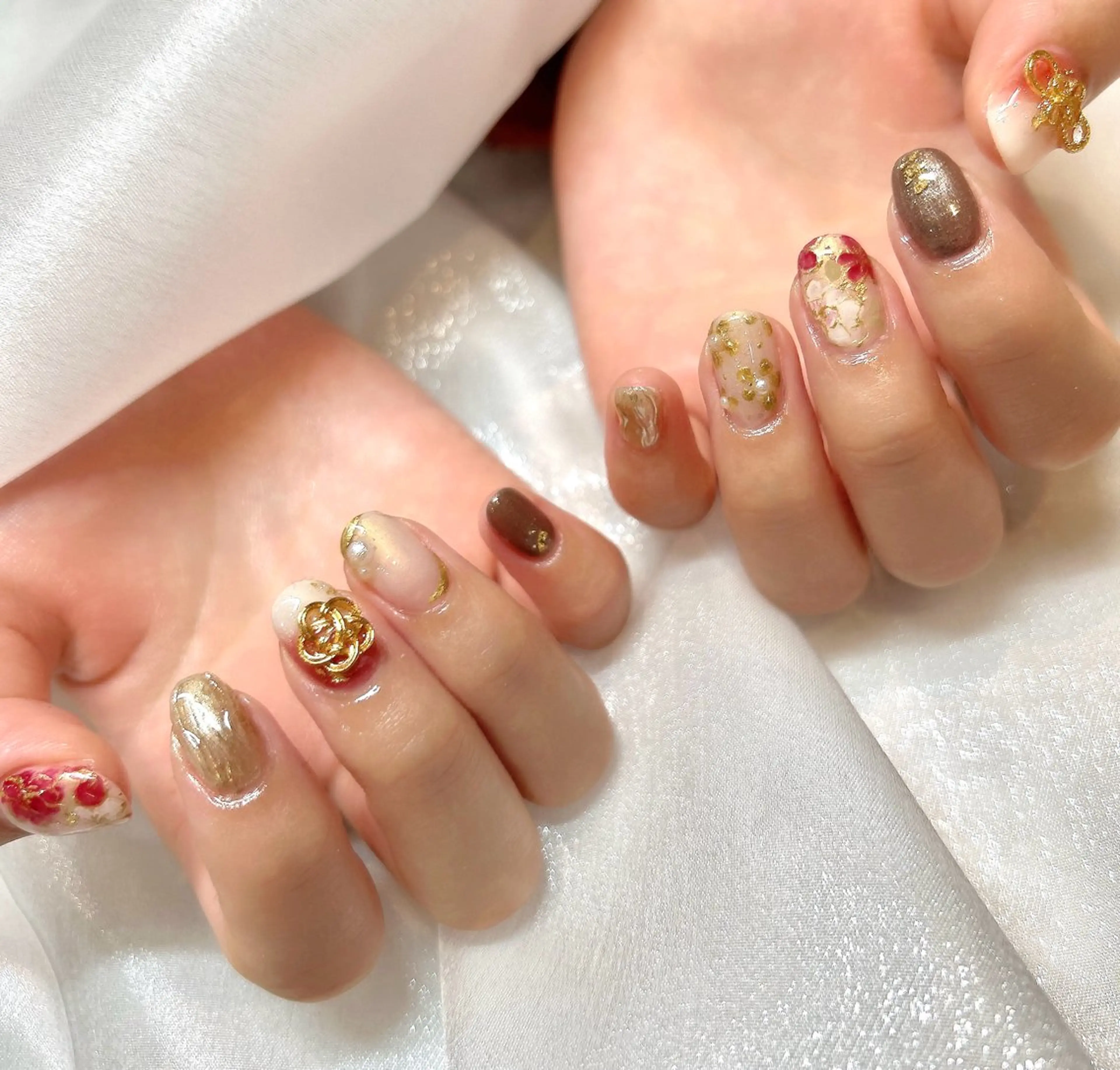 ネイル 成人式 ハンドネイル takamin._.nail所属・オーダーメイド専門 takamiのネイルデザイン