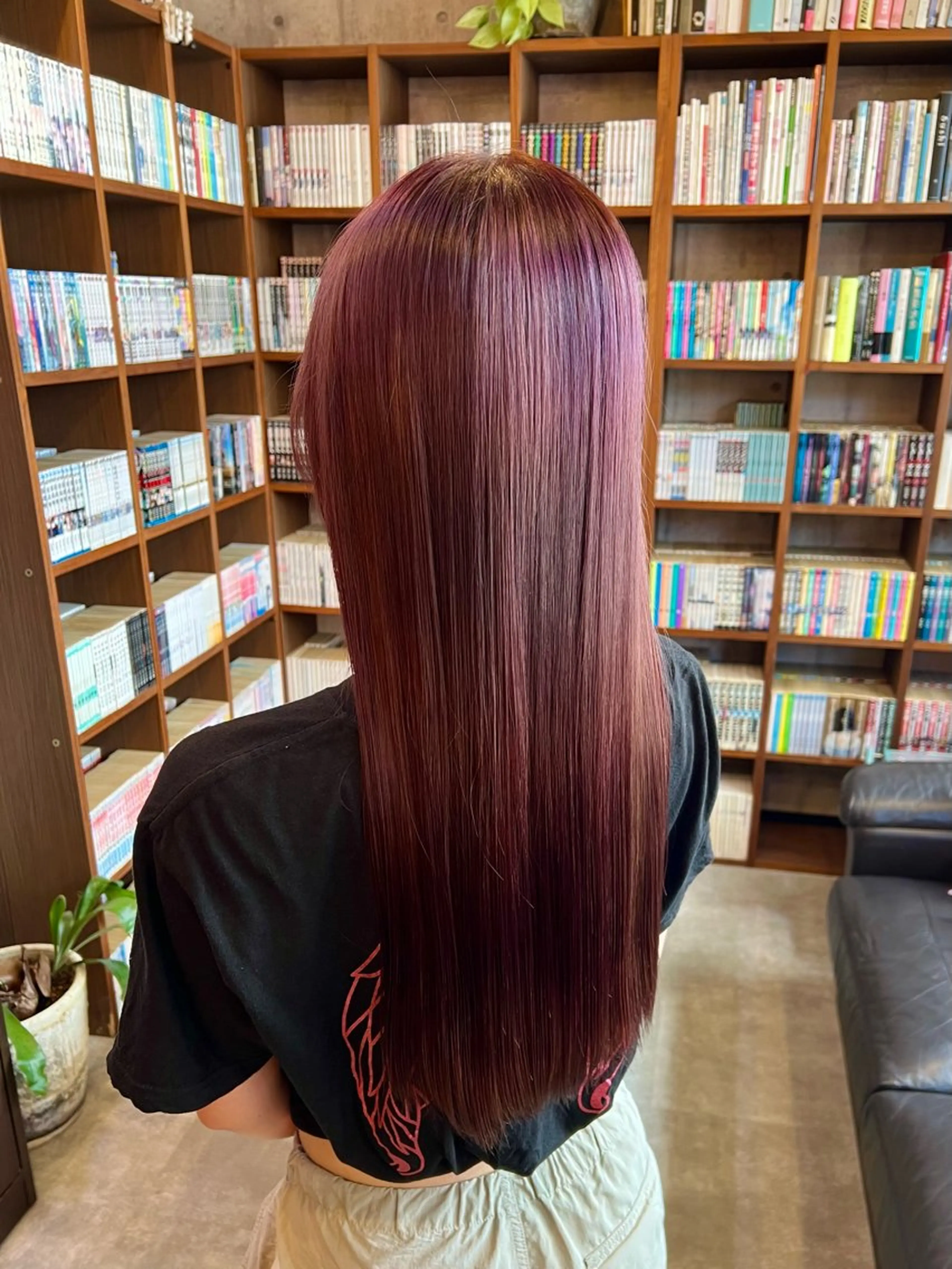 ロング ヘアカラー トリートメント 大武 楓のヘアスタイル