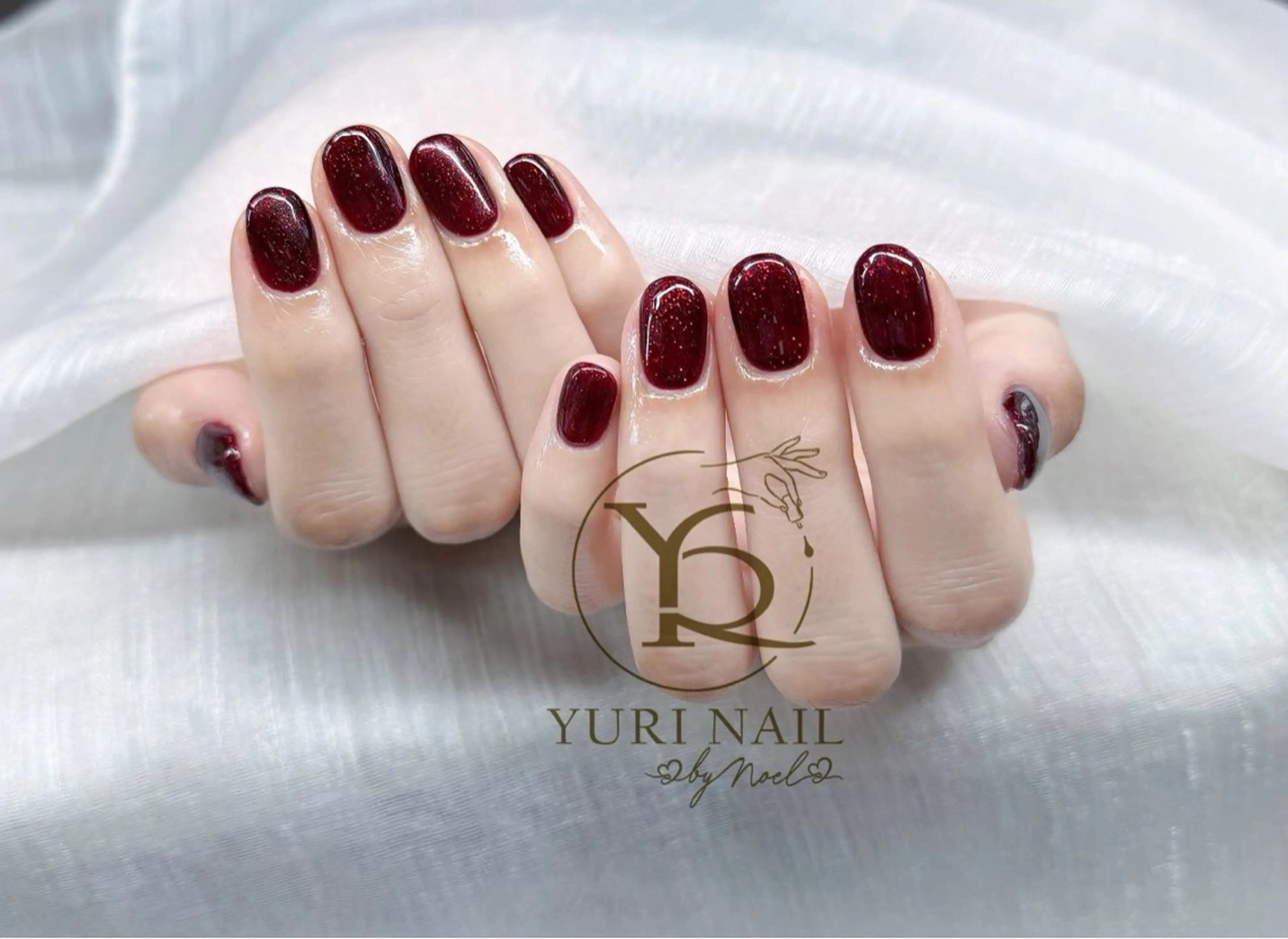 ネイル チークネイル フットネイル フレンチネイル グラデーション キラキラネイル ハンドネイル フットネイル YURI Nail Salon Funabashi所属・YURI Nail Funabashiのネイルデザイン