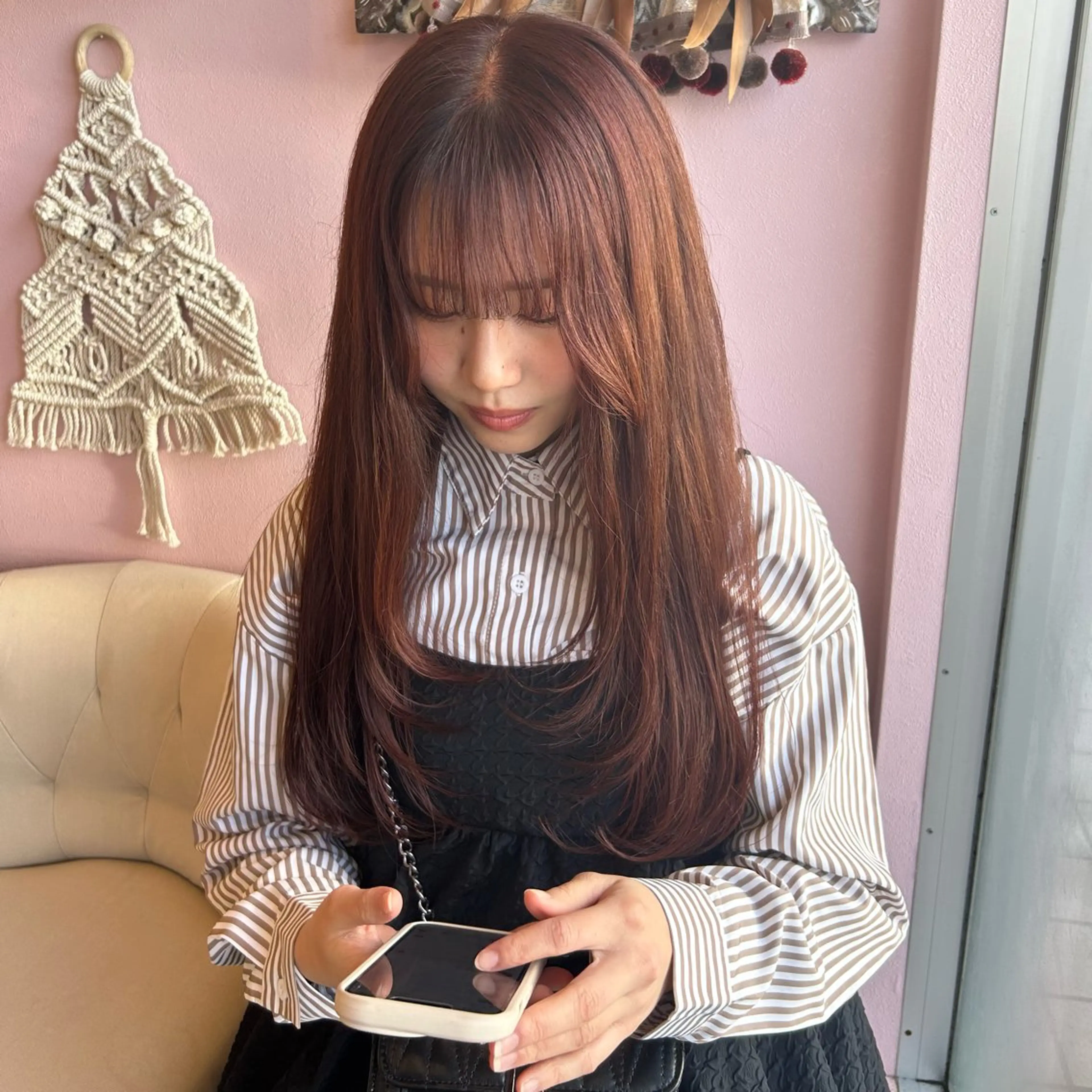 ロング カラー カット ヘアカラー トリートメント 💙ルル💙 ハイトーン/レイヤーのヘアスタイル