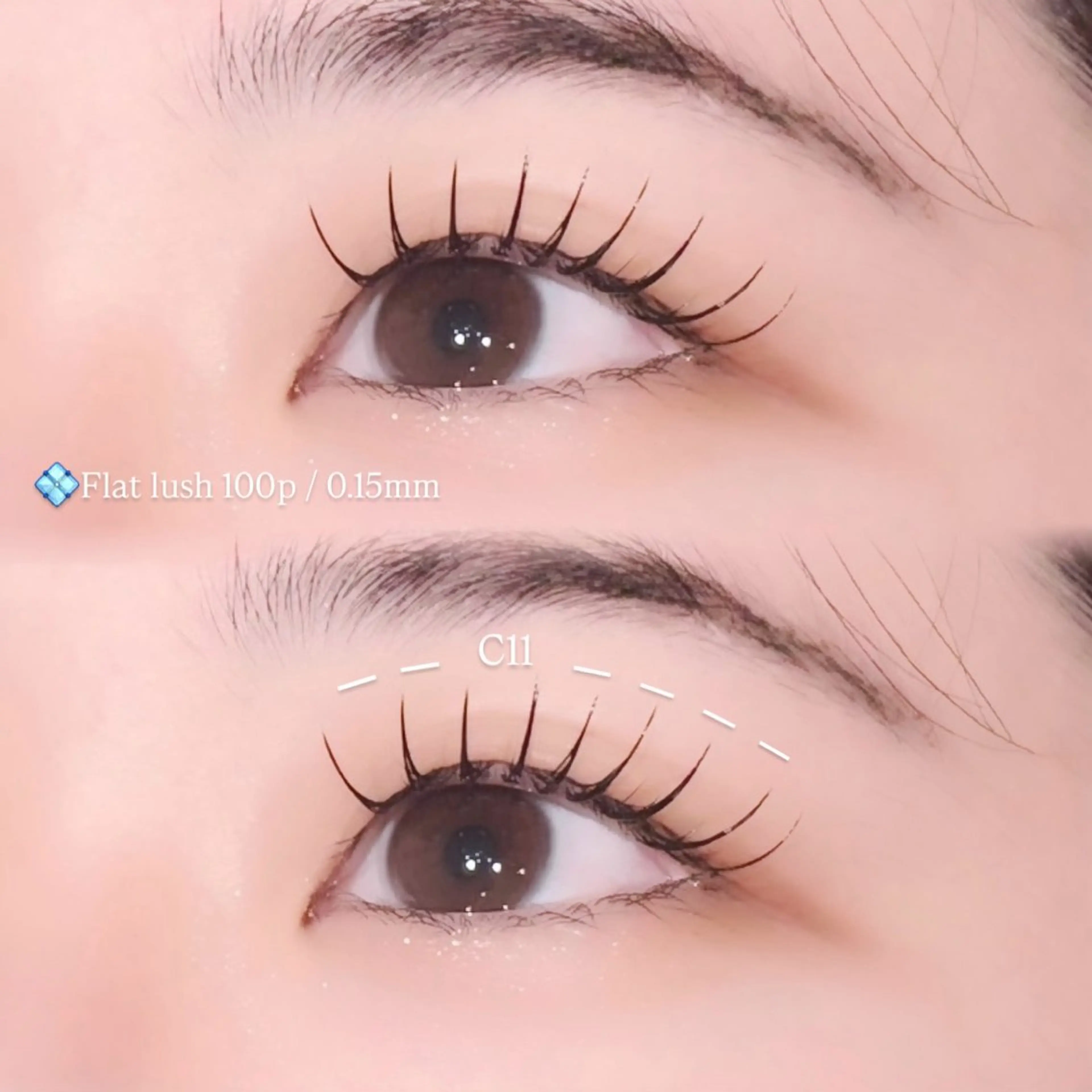 マツエク・マツパ フラットラッシュ マツエク Konoka 𐙚⸝⸝꙳のマツエク・マツパデザイン