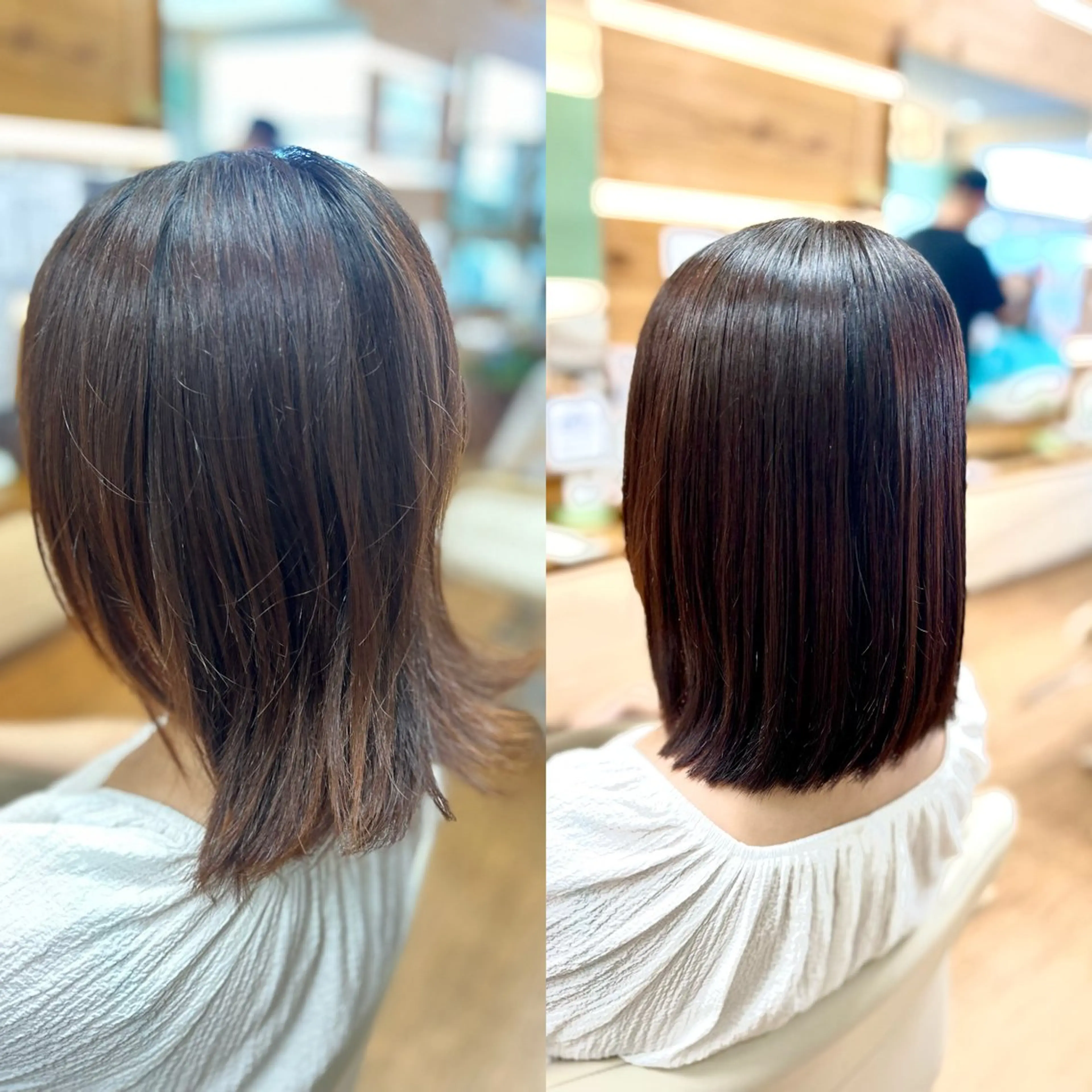 ミディアム 神谷 千明のヘアスタイル