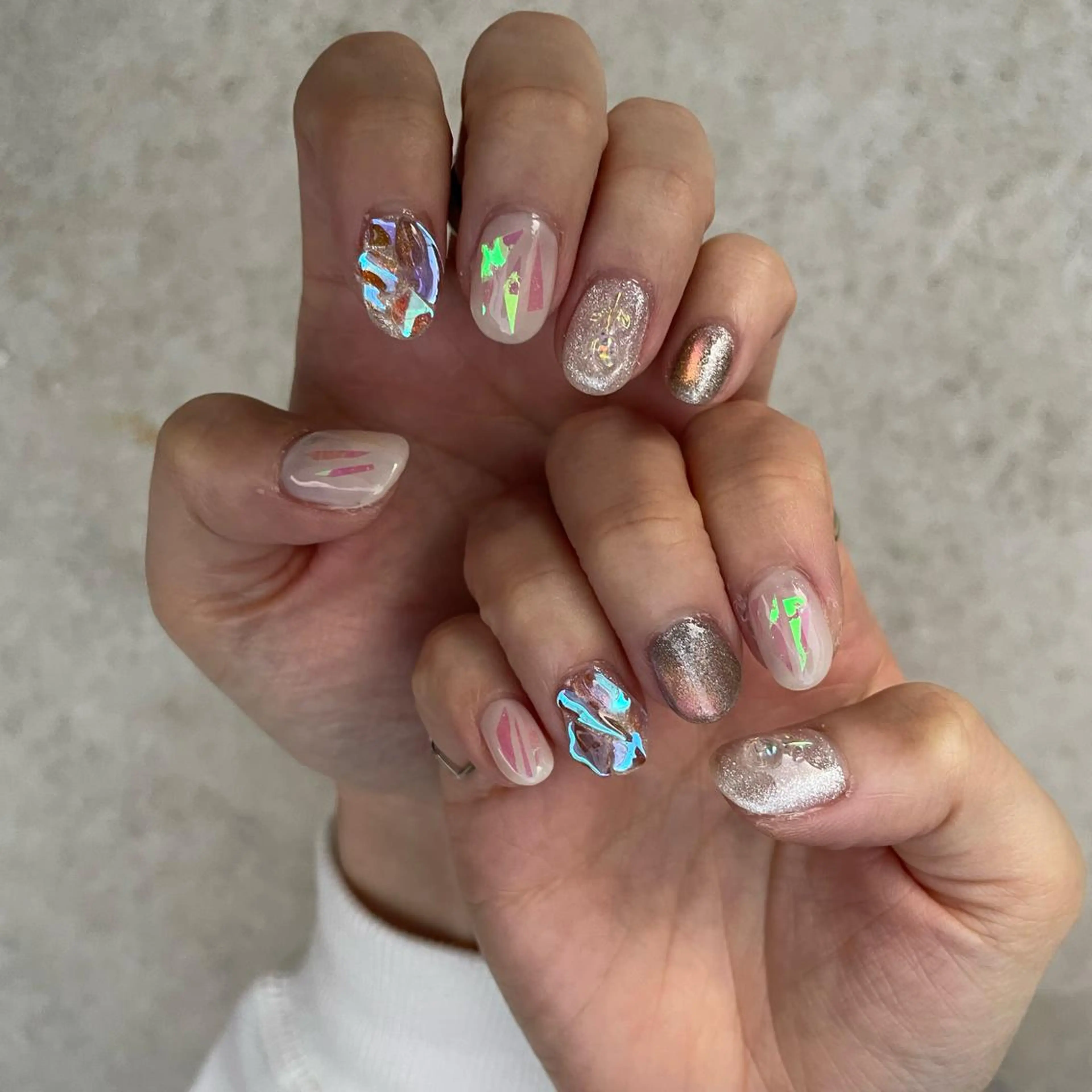 ネイル アートネイル Sea  nail by emaのネイルデザイン