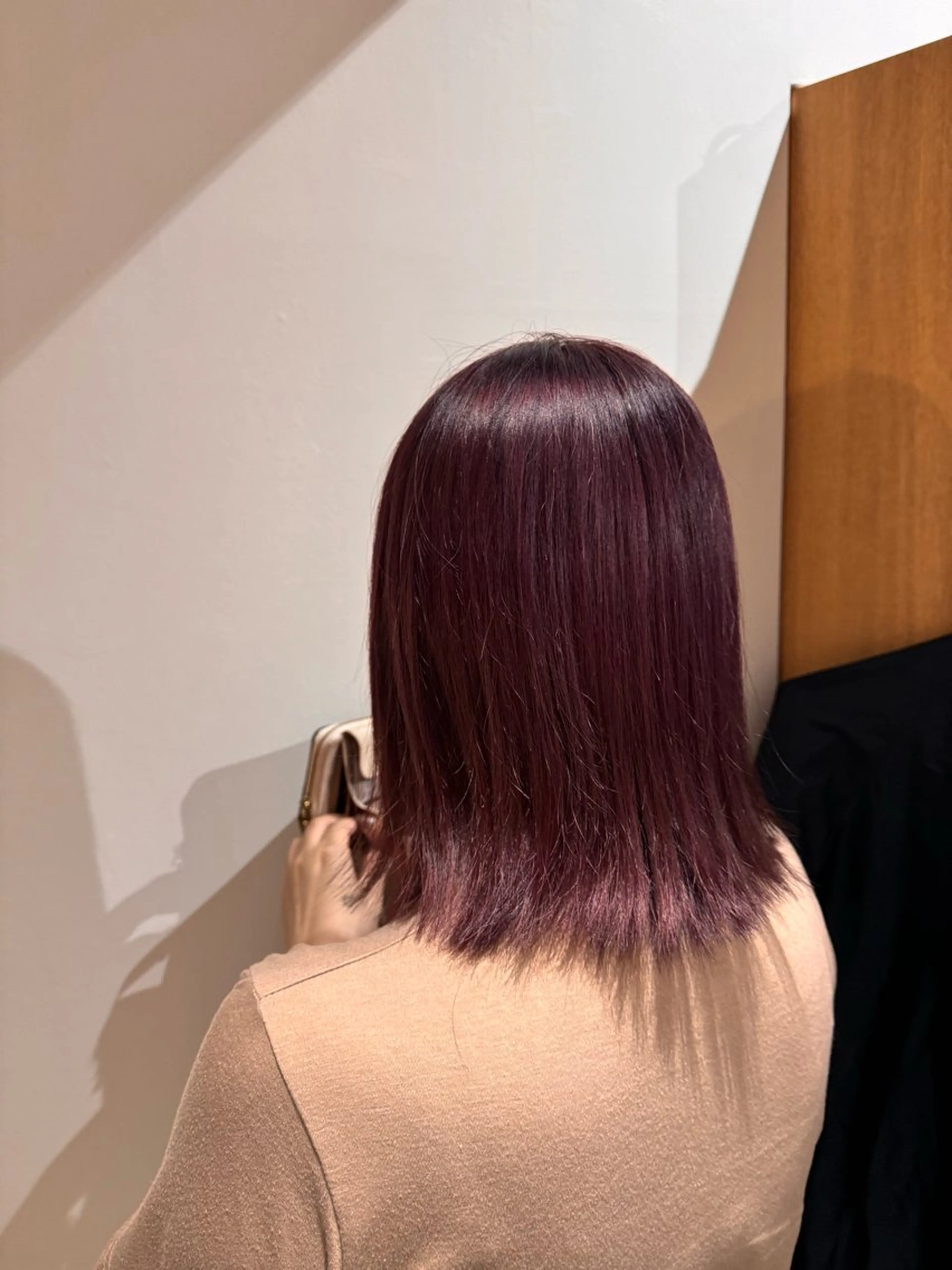 ミディアム カラー ラベンダーカラー ピンクカラー ピンクラベンダー 《PARAGO緑橋》 内田美結のヘアスタイル