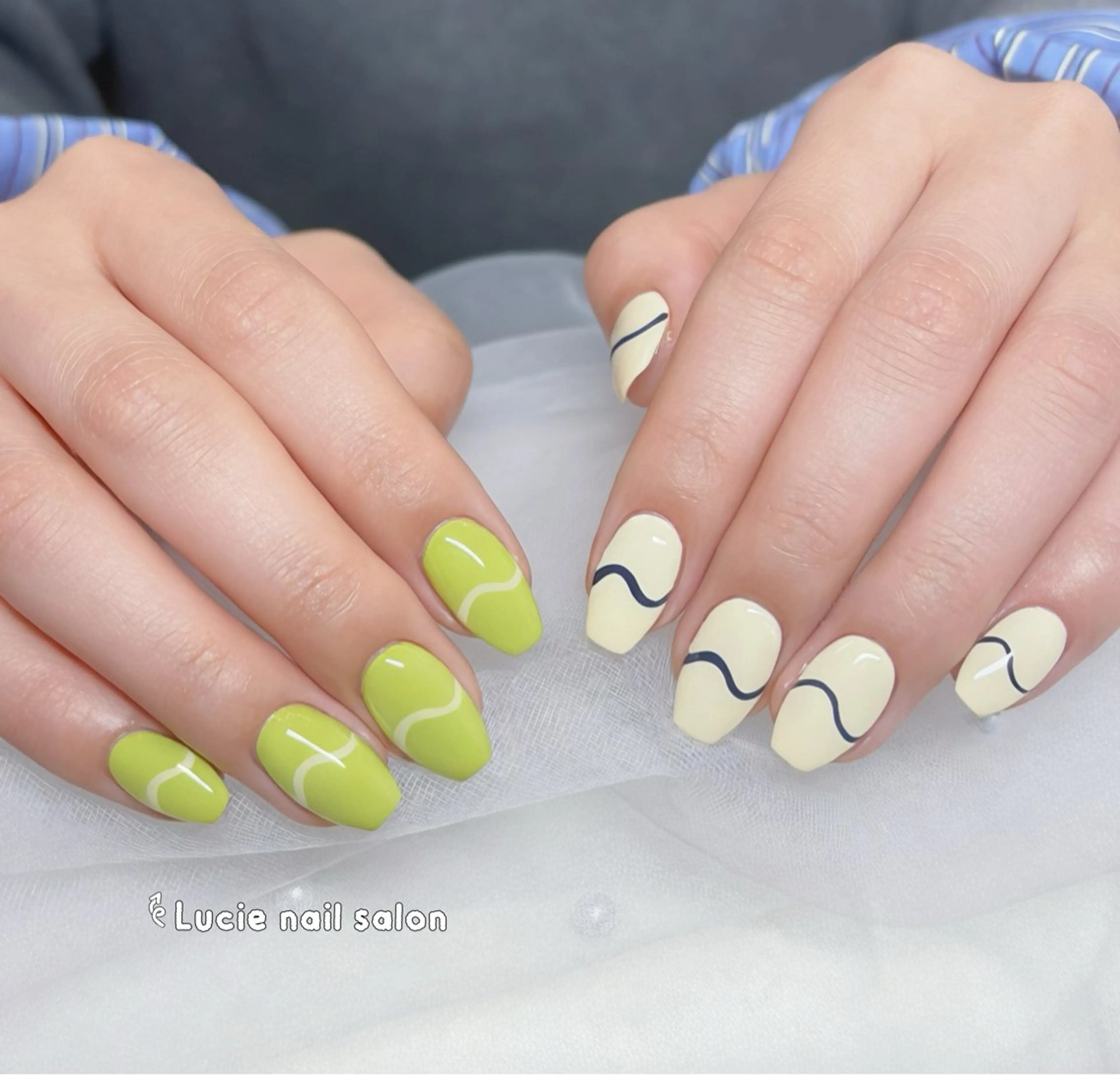 ネイル フレンチネイル ジェルネイル グラデーション 持ち込み オフィスネイル ハンドネイル LUCIE NAILのネイルデザイン