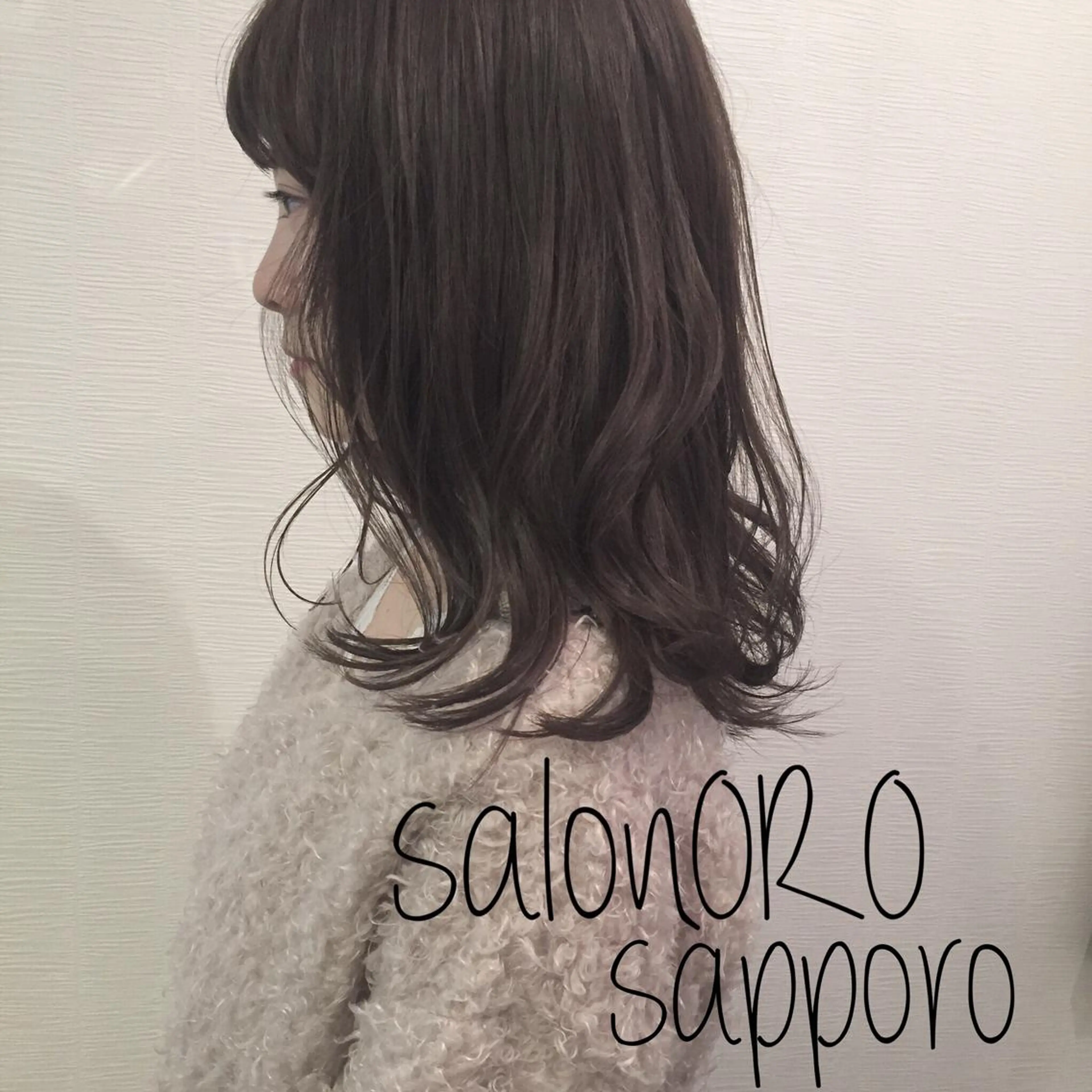 セミロング カラー グレージュ 似合わせカット トリートメント カット ヘアカラー トリートメント 池田 真由美のヘアスタイル