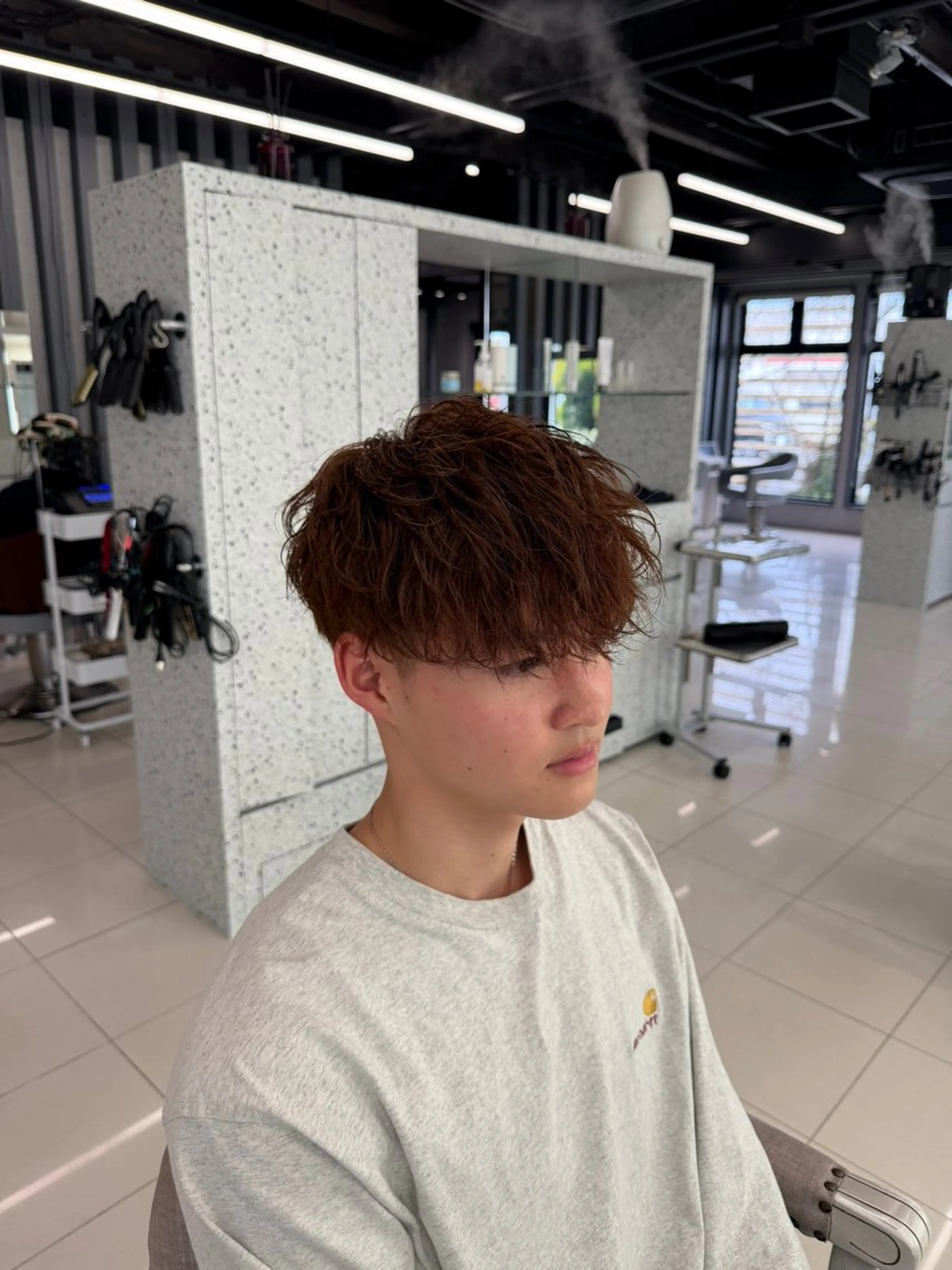 メンズ ヘアカラー 福島Earthイオン通り店所属・門馬 美於のヘアスタイル