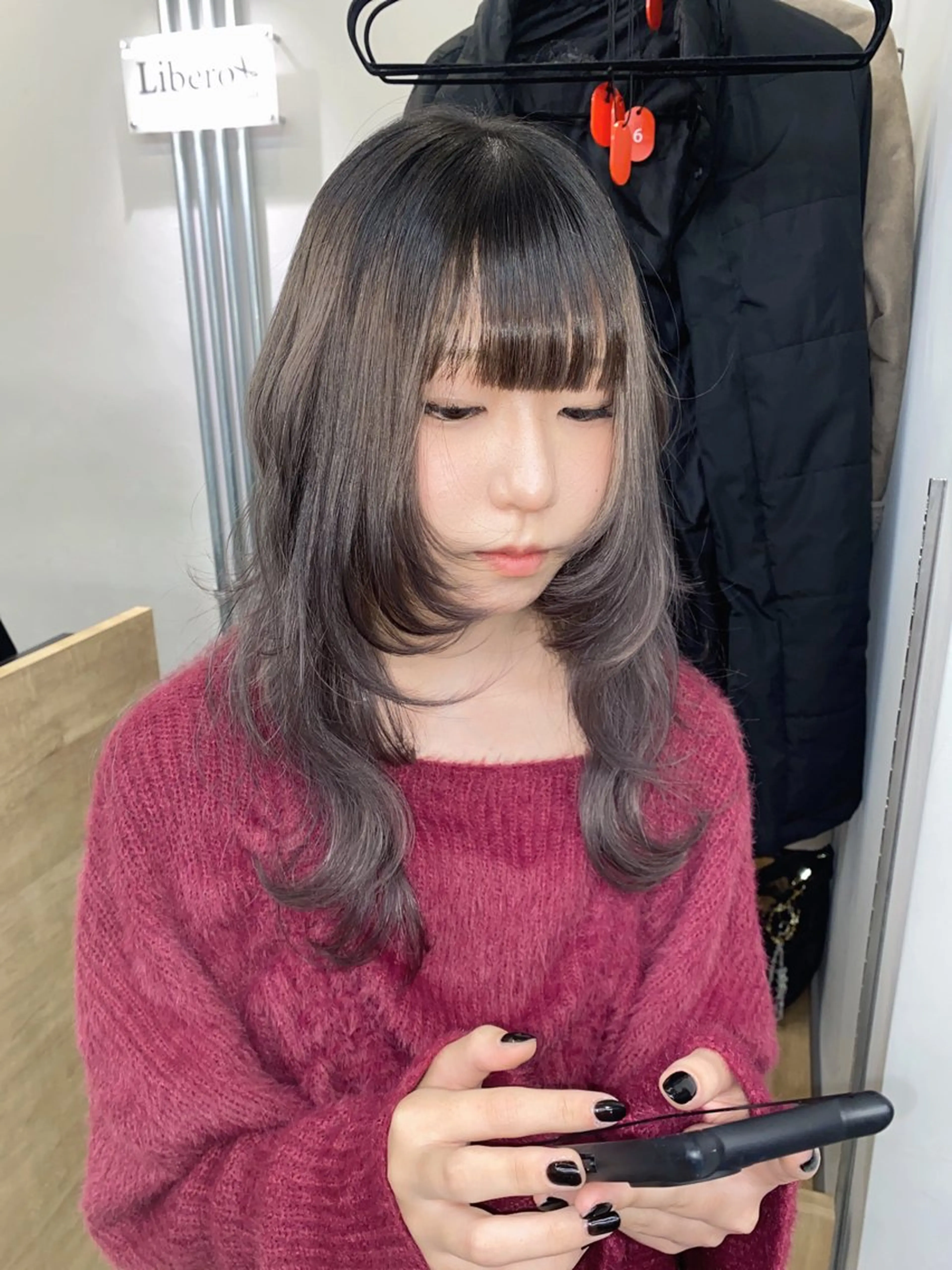 セミロング カラー 🐾Libero🐾 柏　KONOMIのヘアスタイル