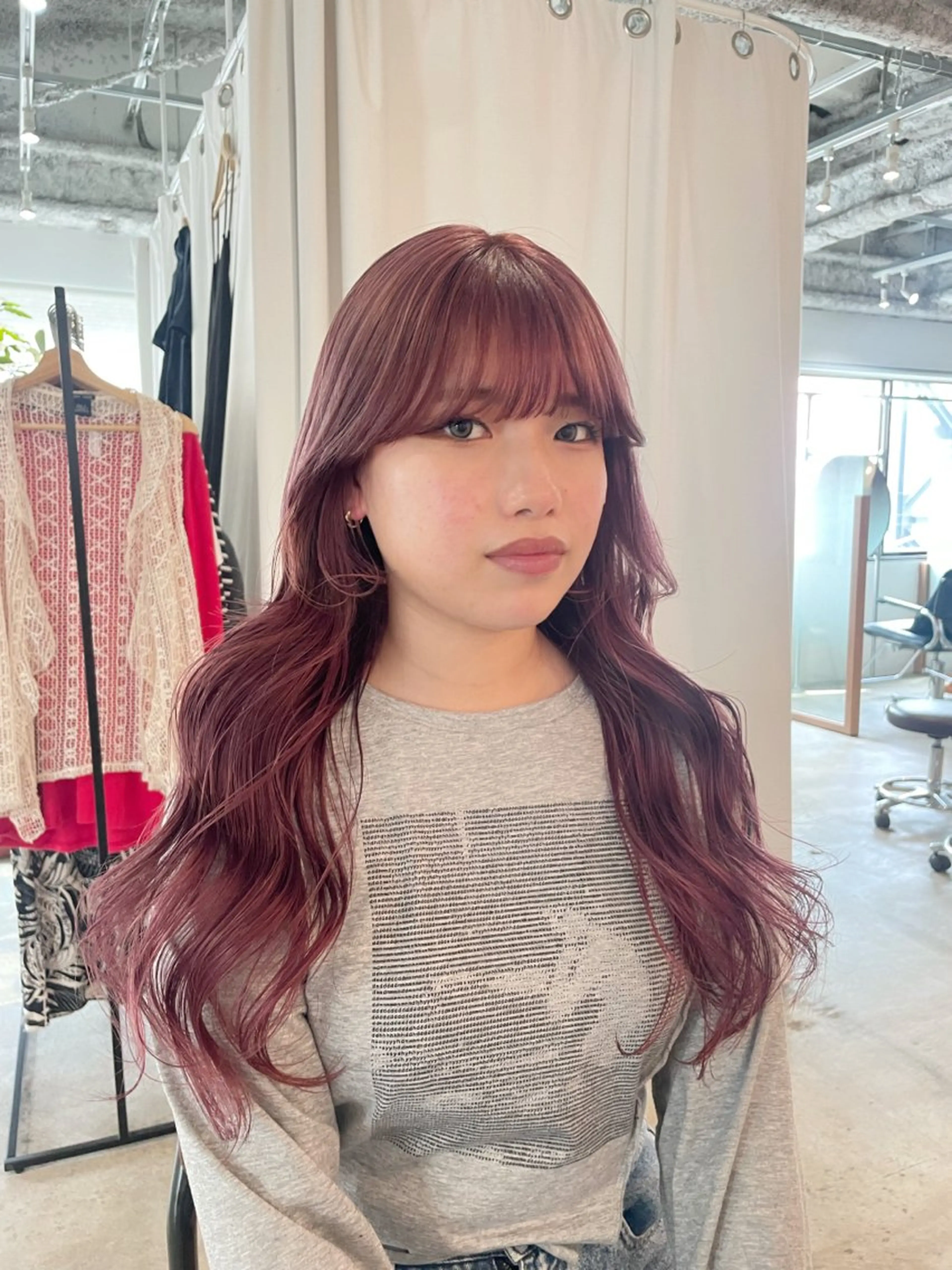 ロング カラー ベージュカラー ラベンダーカラー ラベンダーピンク ピンクカラー ピンクベージュ ゆるふわガーリーst yle🩰yuukaのヘアスタイル