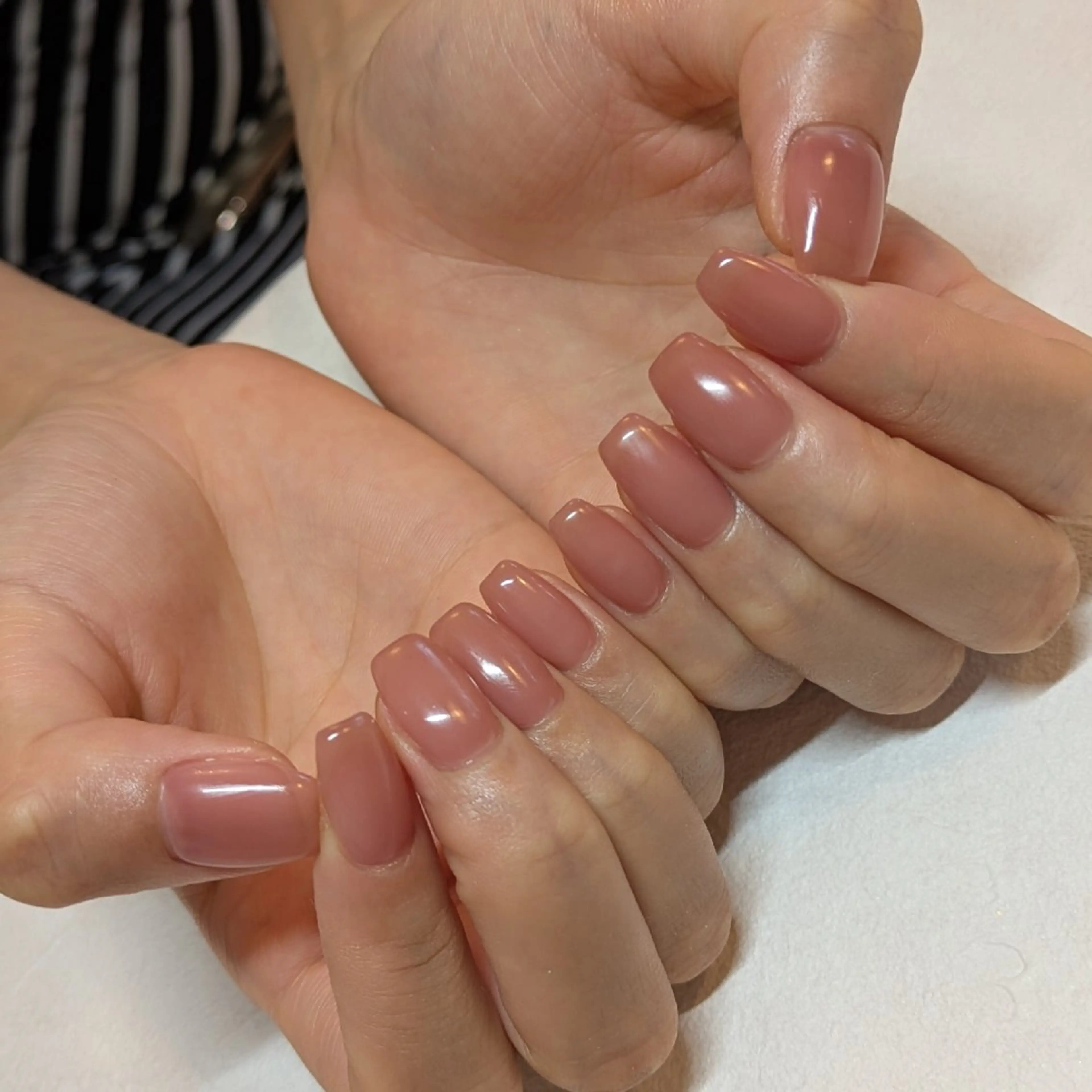 ネイル ワンカラーネイル ジェヌインネイル 河内のネイルデザイン