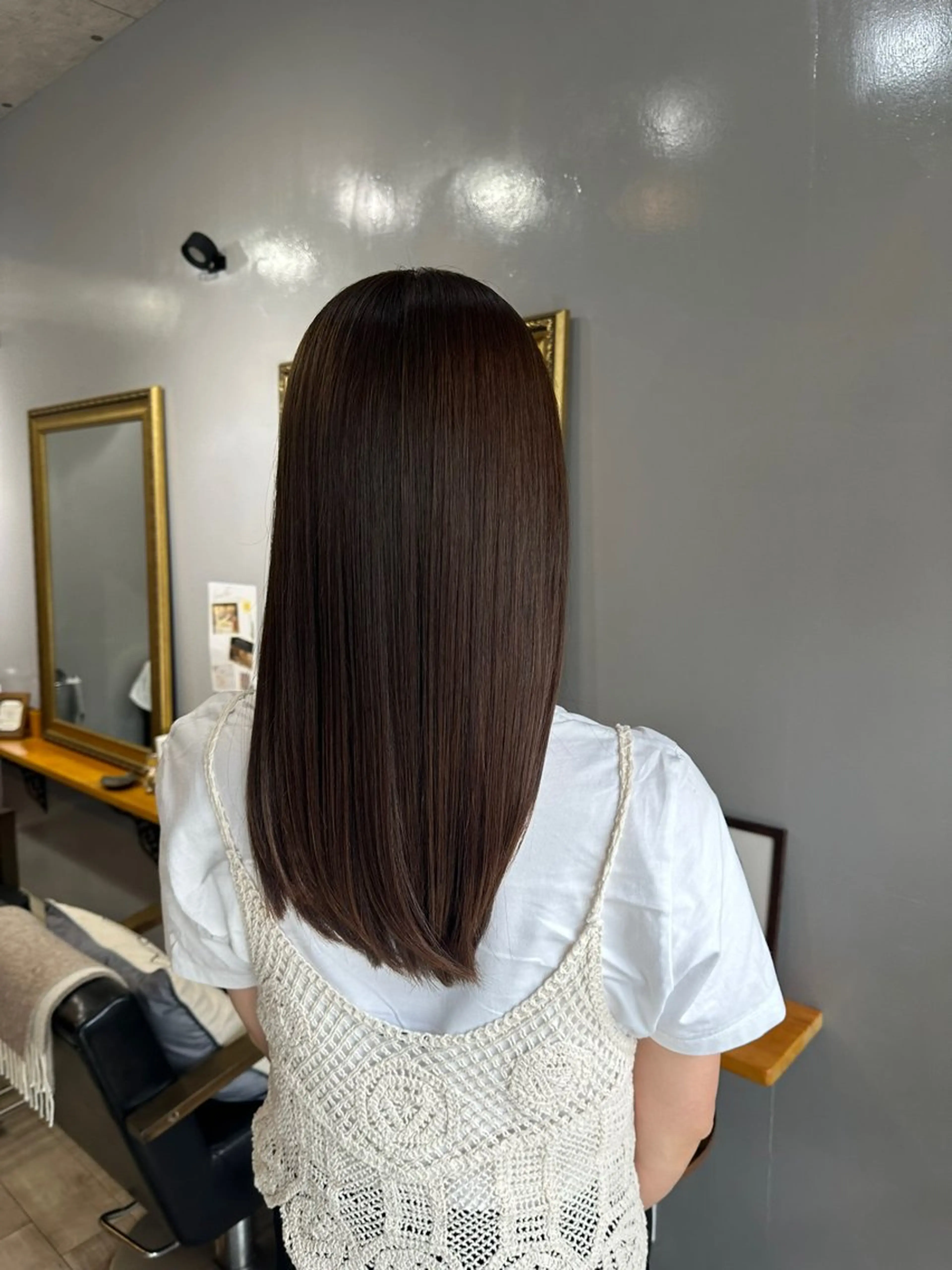 ロング 渡辺俊介 暗髪カラー /美髪矯正/髪質改善のヘアスタイル