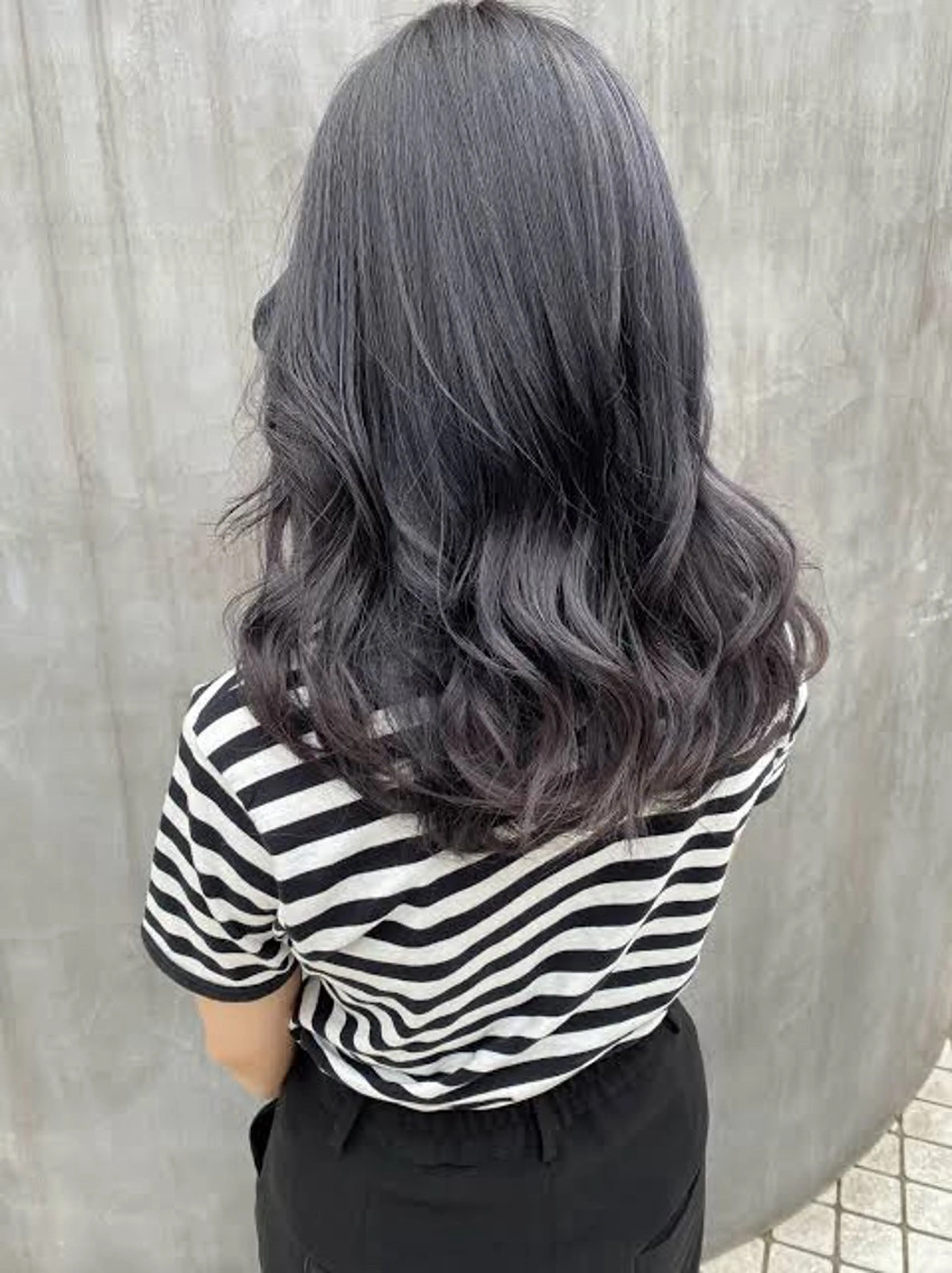 セミロング カラー 高橋 廉人のヘアスタイル