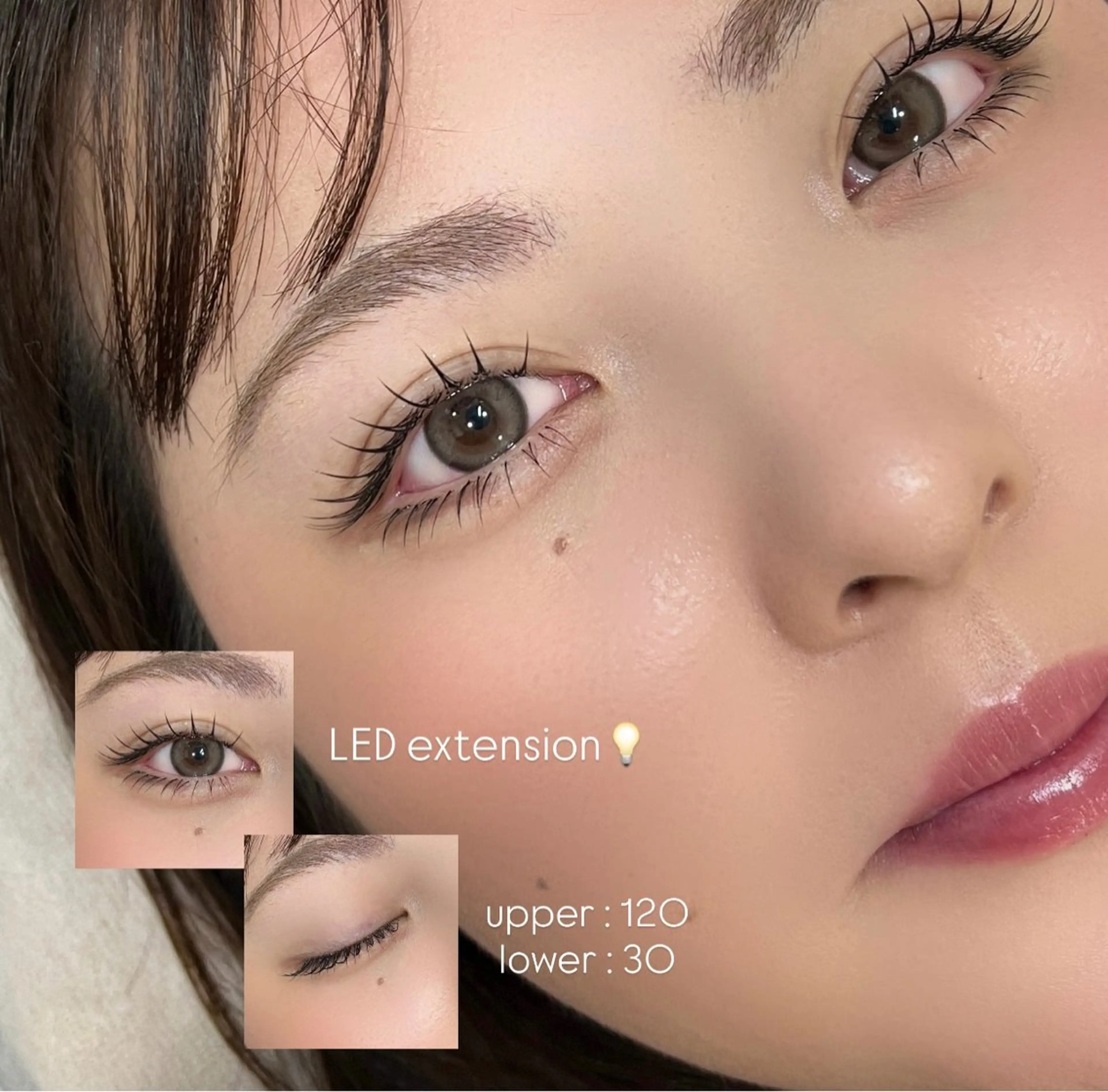 🌙LEDエクステ150本上下振り分け🌙(所要時間約120分)の写真