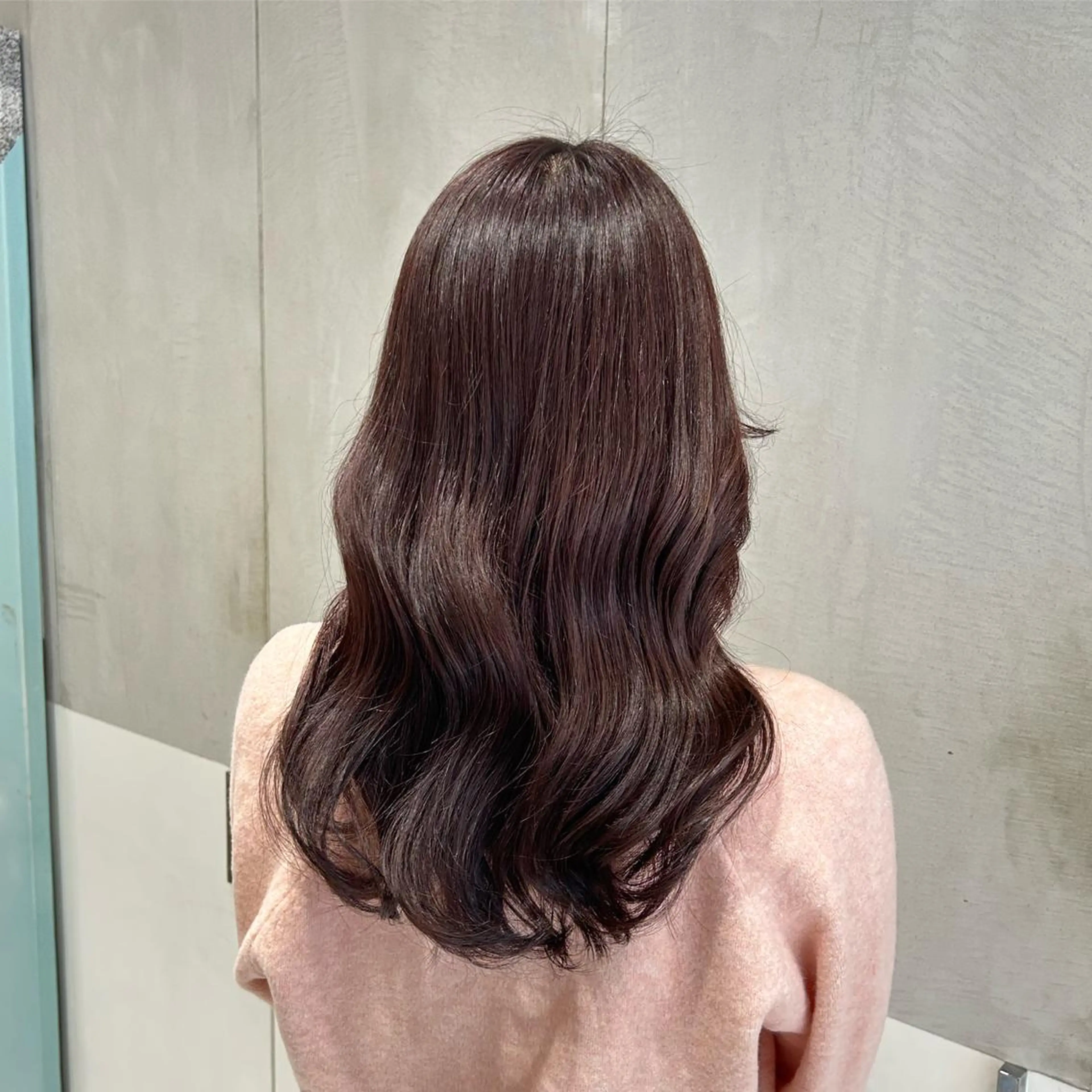 ロング カラー ブラウンカラー ラベンダーカラー ピンクカラー ピンクラベンダー ピンクラベンダーブラウン ヘアカラー トリートメント ヘアセット ナチュラル/韓国💎 haruka 💎のヘアスタイル